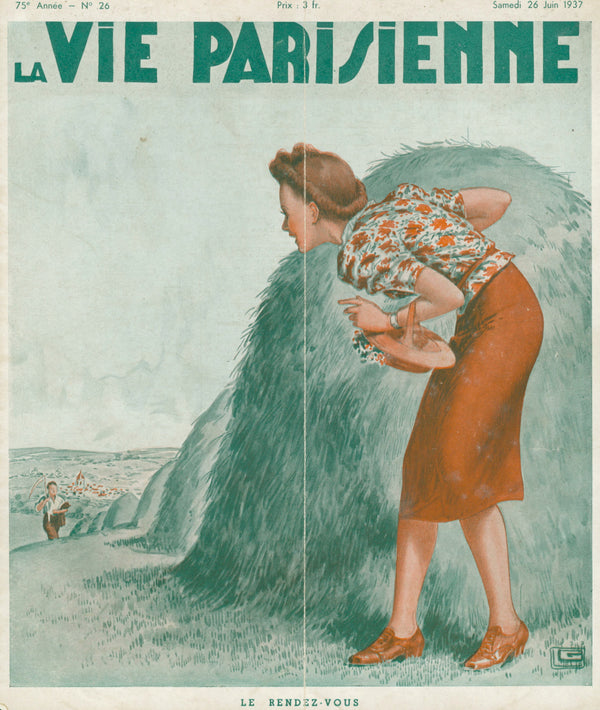 Le Rendez-Vous- La Vie Parisienne - Authentic Vintage Cover Art
