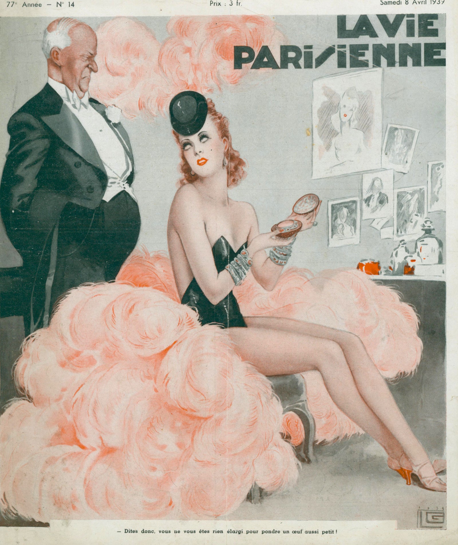 L'artiste- La Vie Parisienne - Authentic Vintage Cover Art