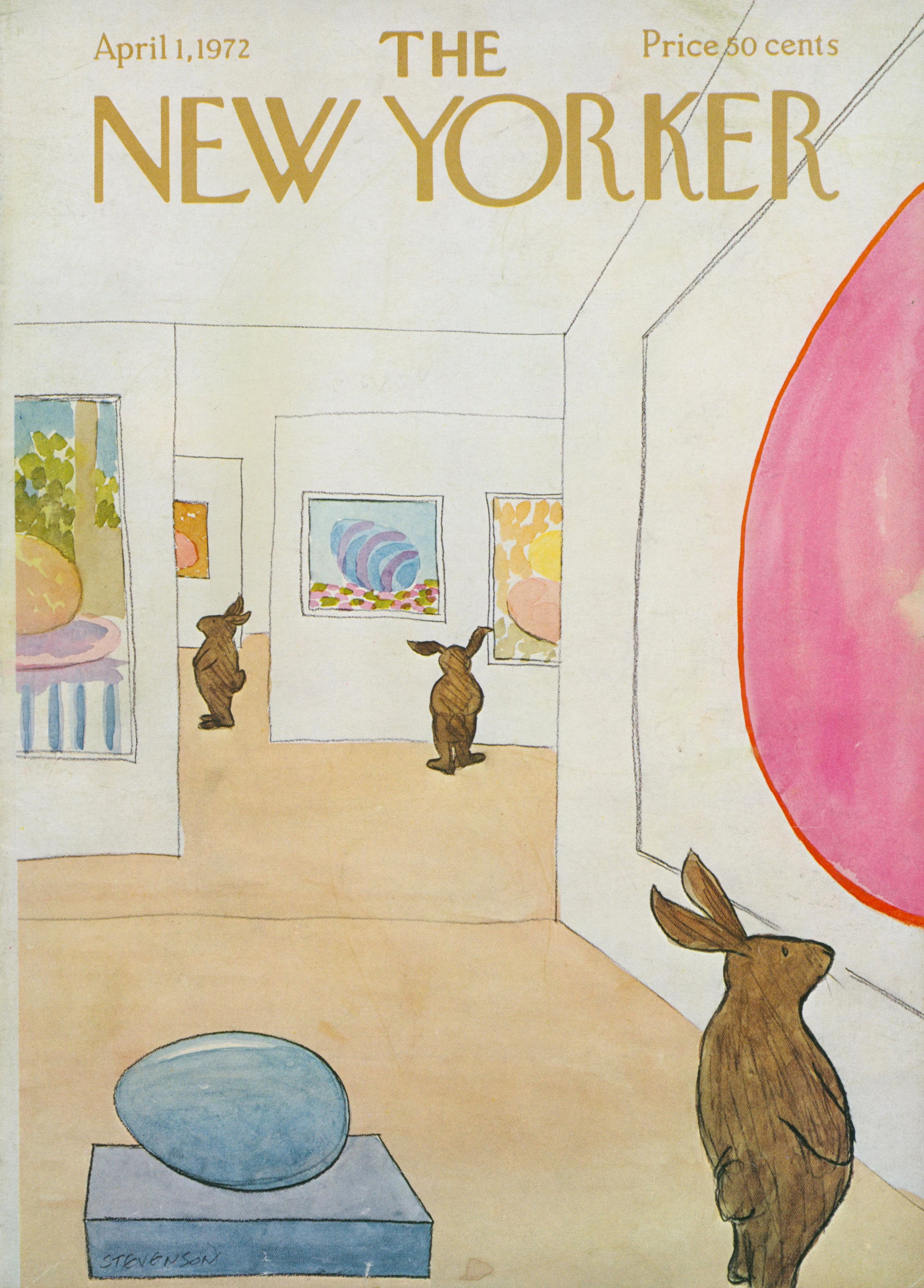Easter Gallery- The New Yorker - Authentic Vintage Cover Art