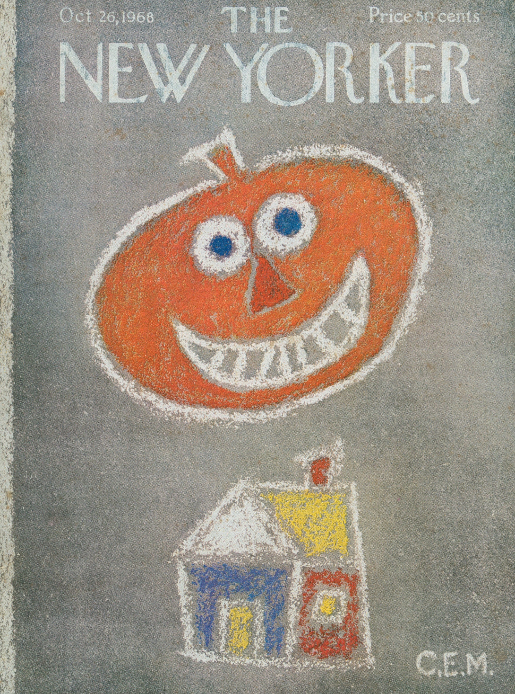 Halloween- The New Yorker - Authentic Vintage Cover Art
