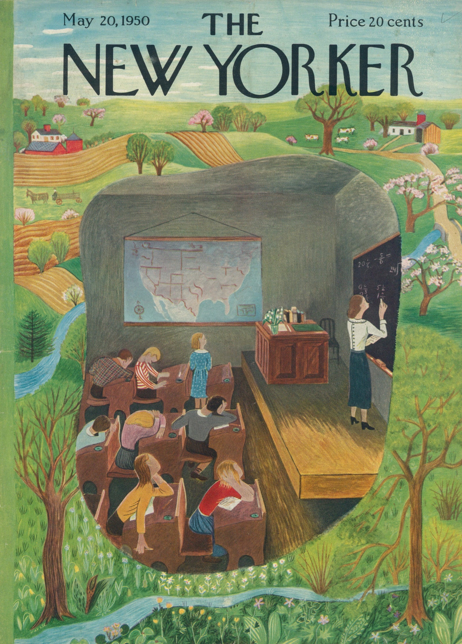 Social Studies- The New Yorker - Authentic Vintage Cover Art