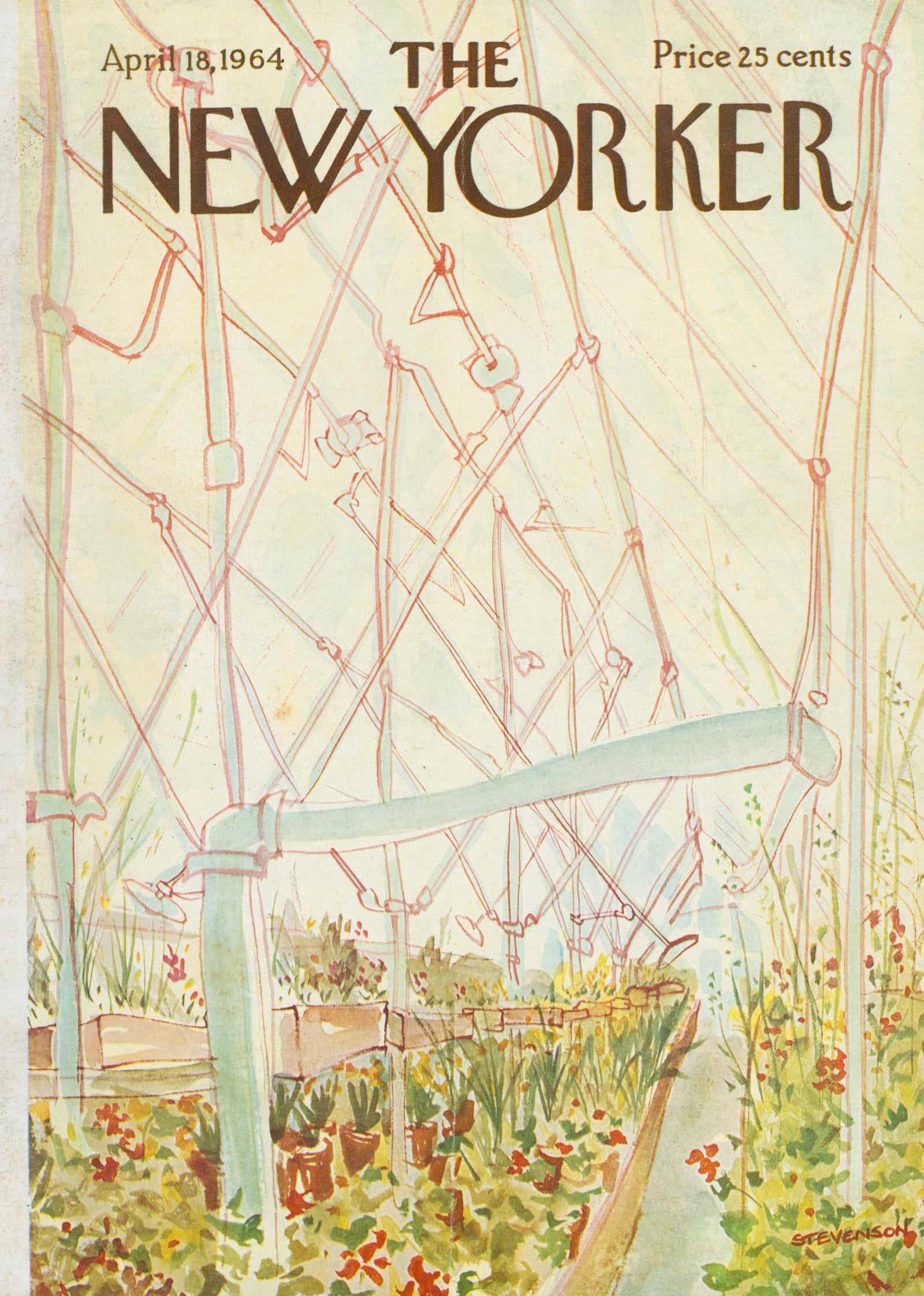 Greenhouse- The New Yorker - Authentic Vintage Cover Art