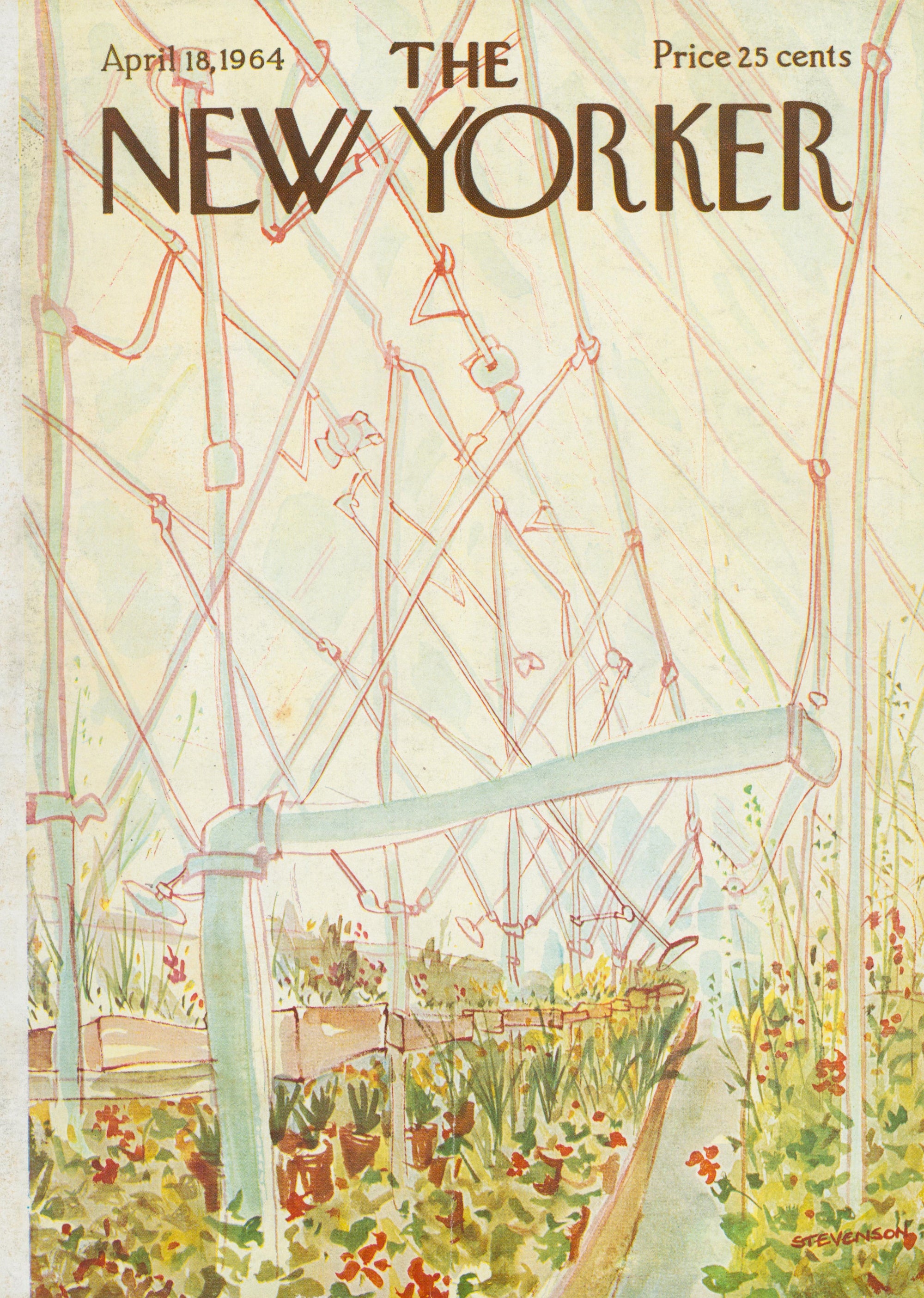 Greenhouse- The New Yorker - Authentic Vintage Cover Art
