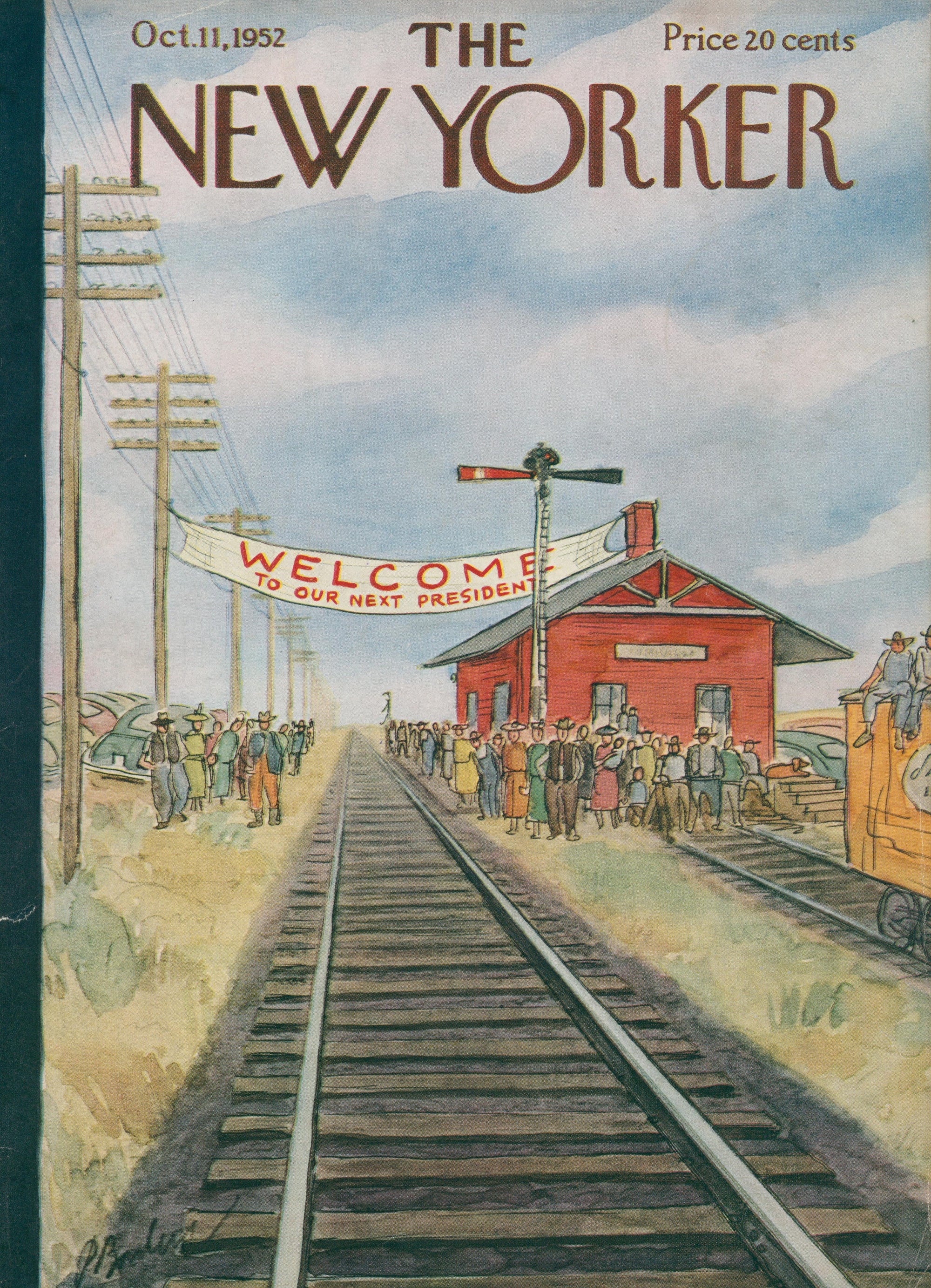 Welcome President- The New Yorker - Authentic Vintage Cover Art