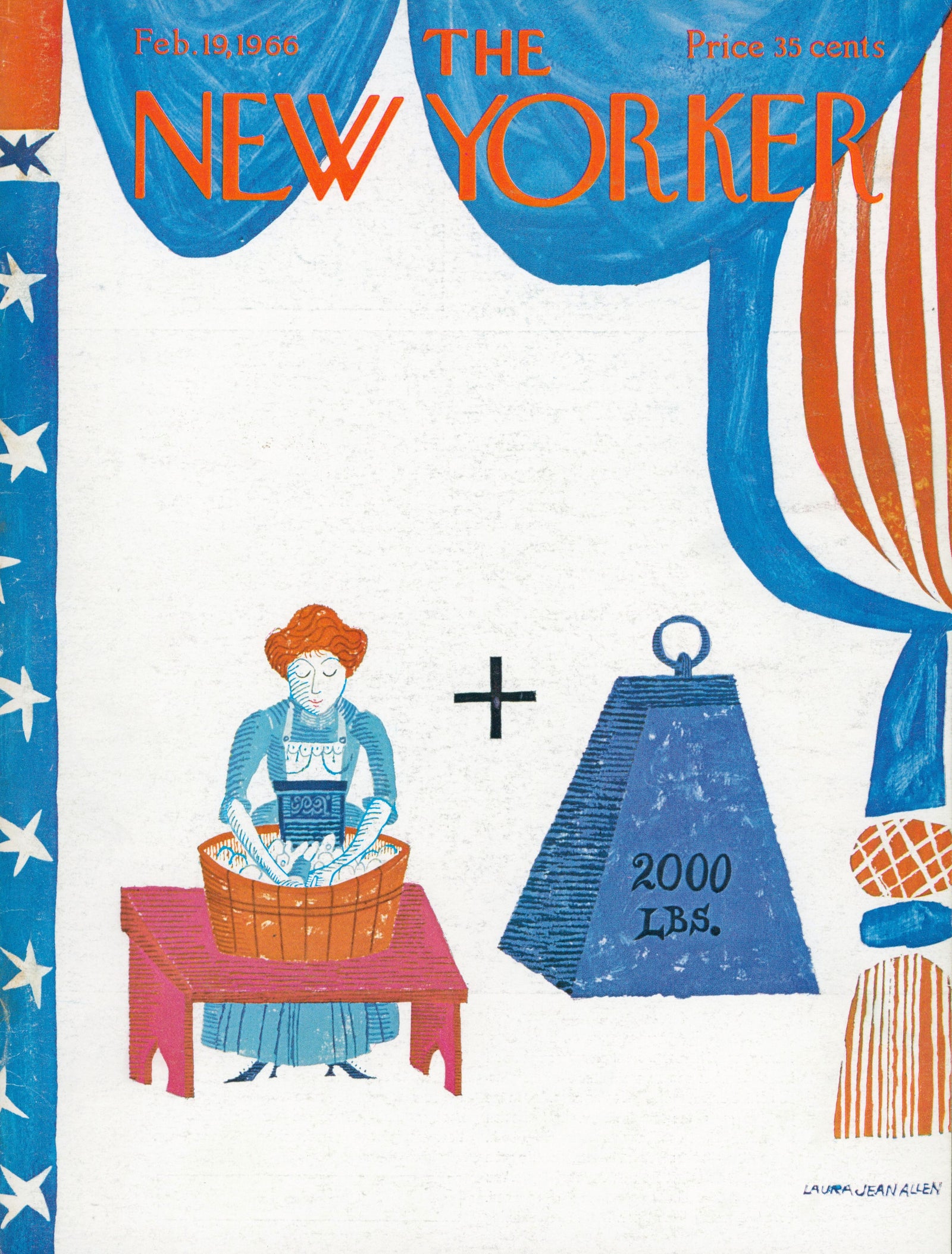 President's Day- The New Yorker - Authentic Vintage Cover Art