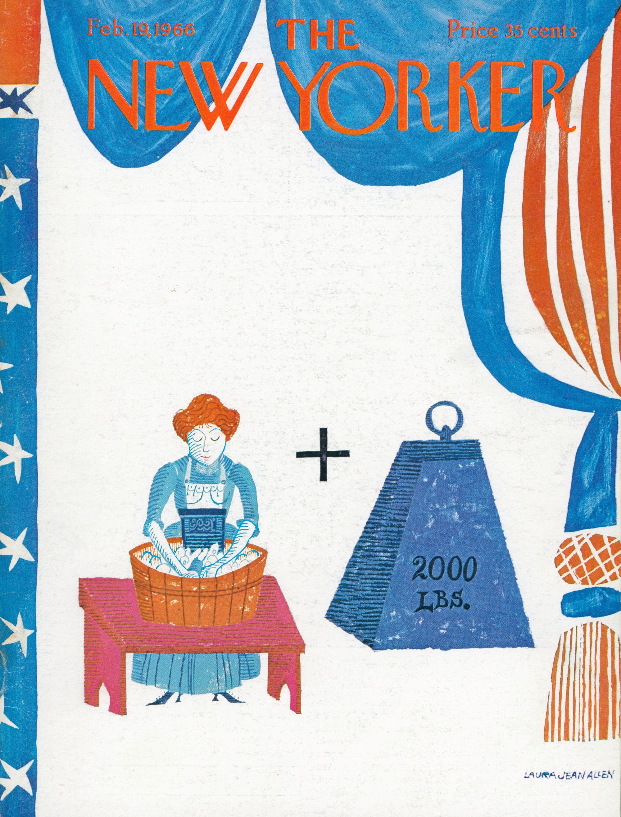 President's Day- The New Yorker - Authentic Vintage Cover Art