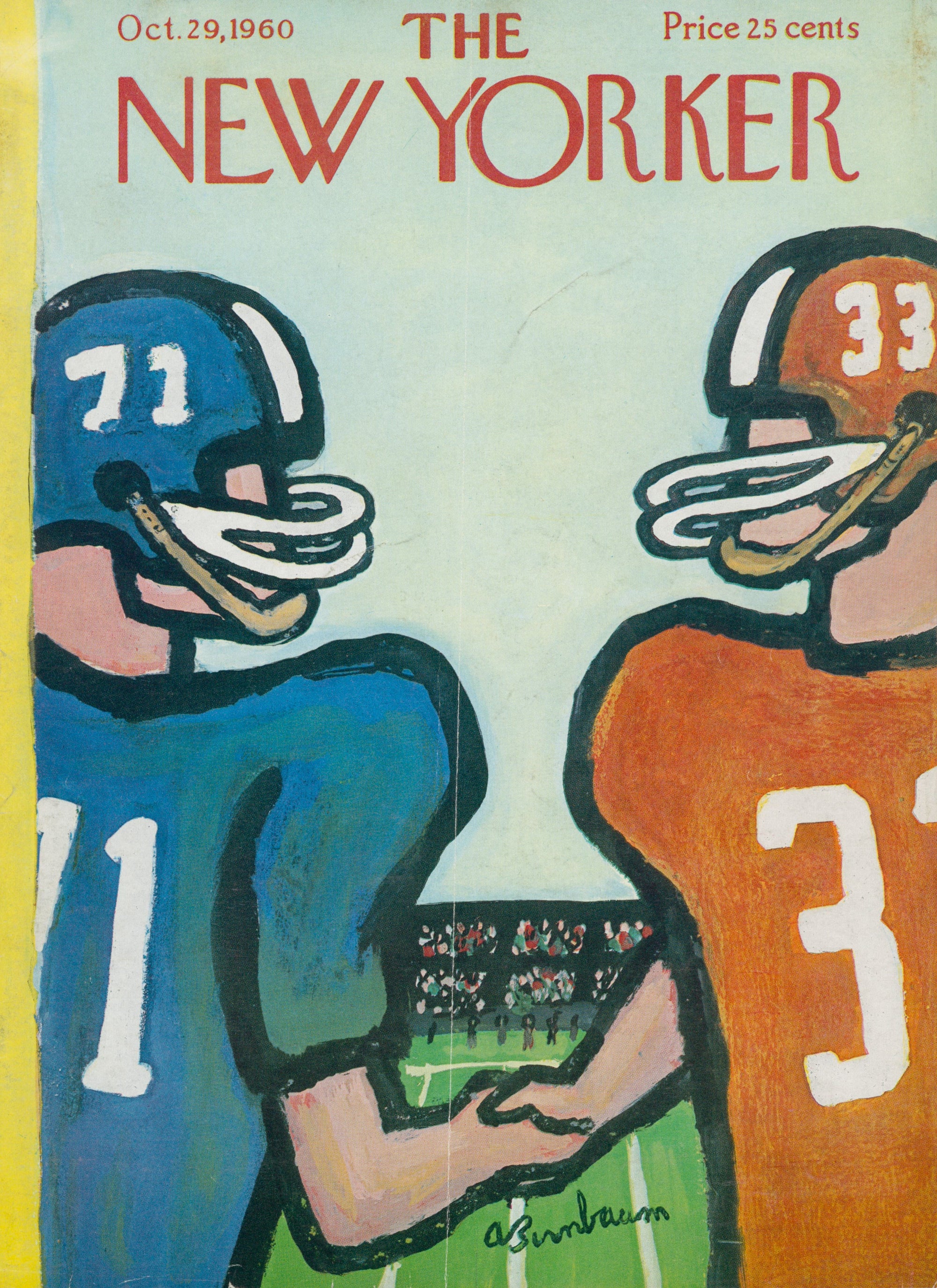 Game Day- The New Yorker - Authentic Vintage Cover Art