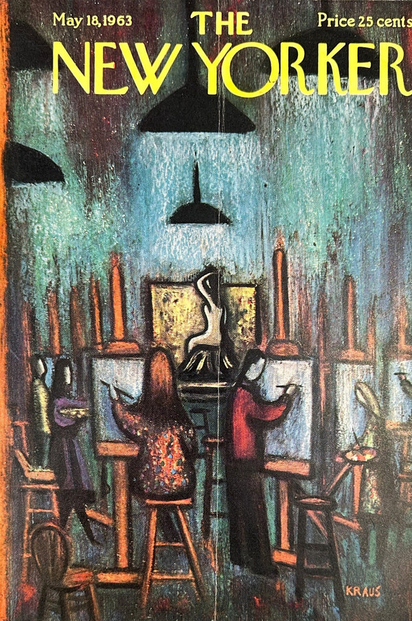 Painting Class- The New Yorker - Authentic Vintage Cover Art