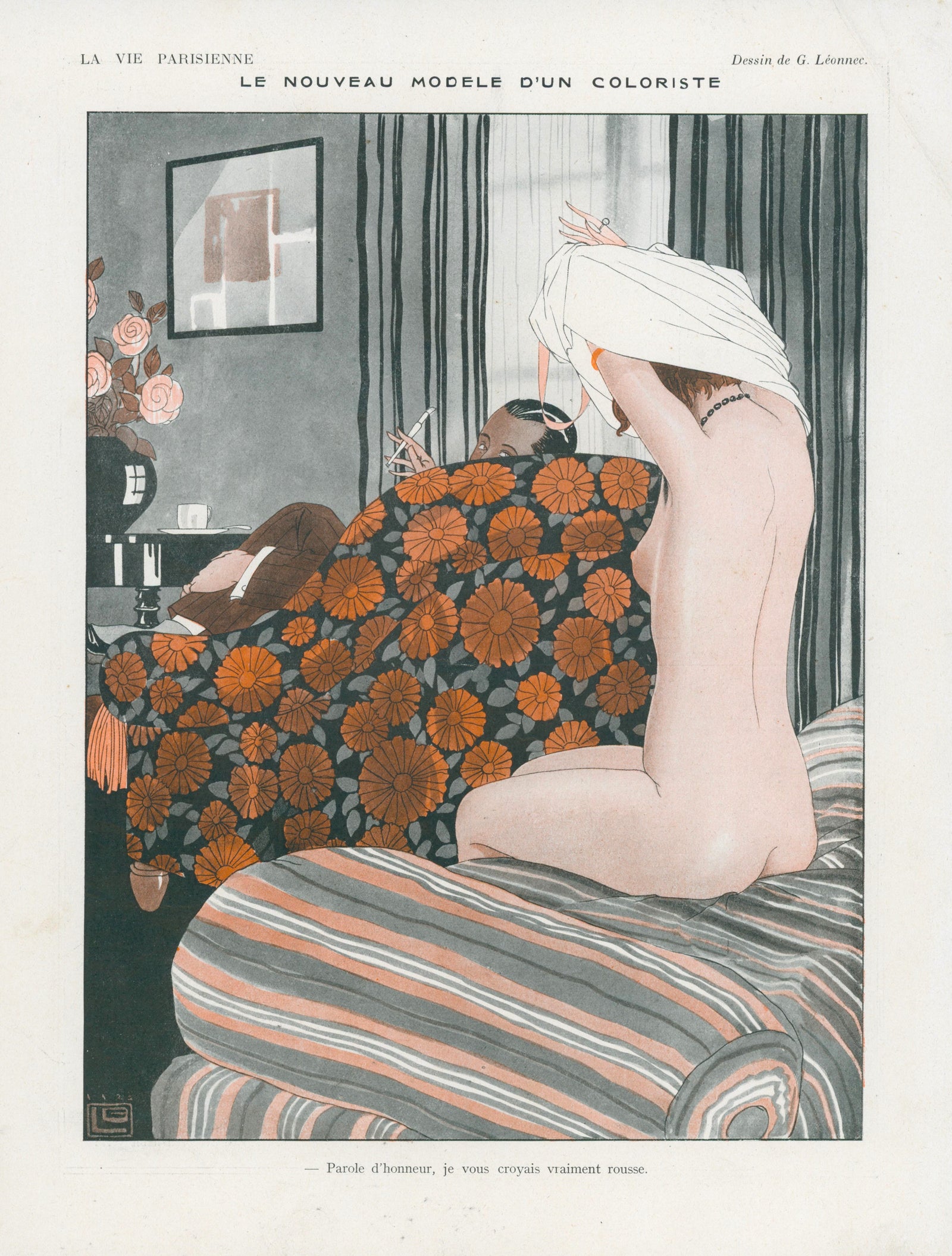 Le Nouveau Modele- La Vie Parisienne - Authentic Vintage Cover Art