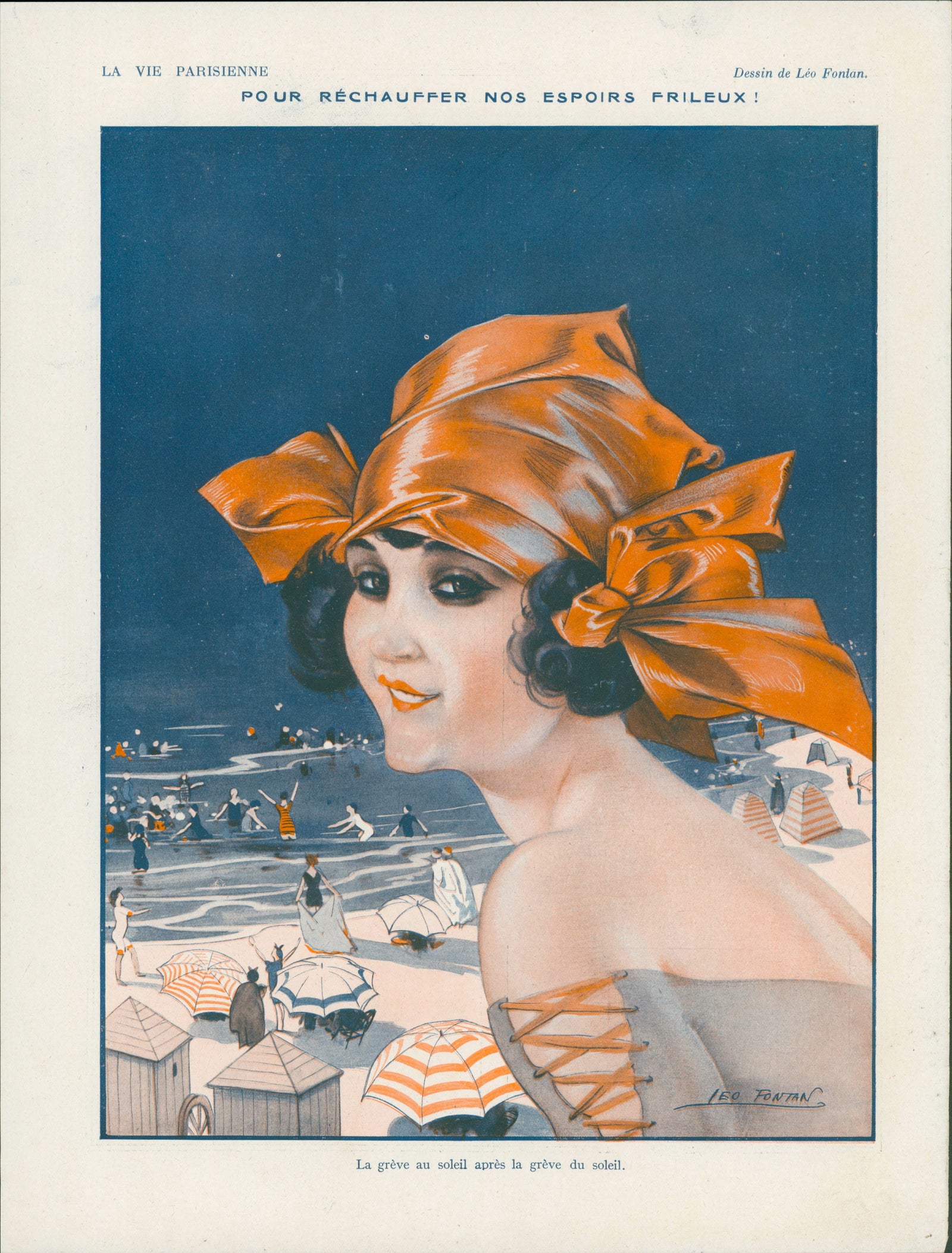Soleil- La Vie Parisienne - Authentic Vintage Illustration