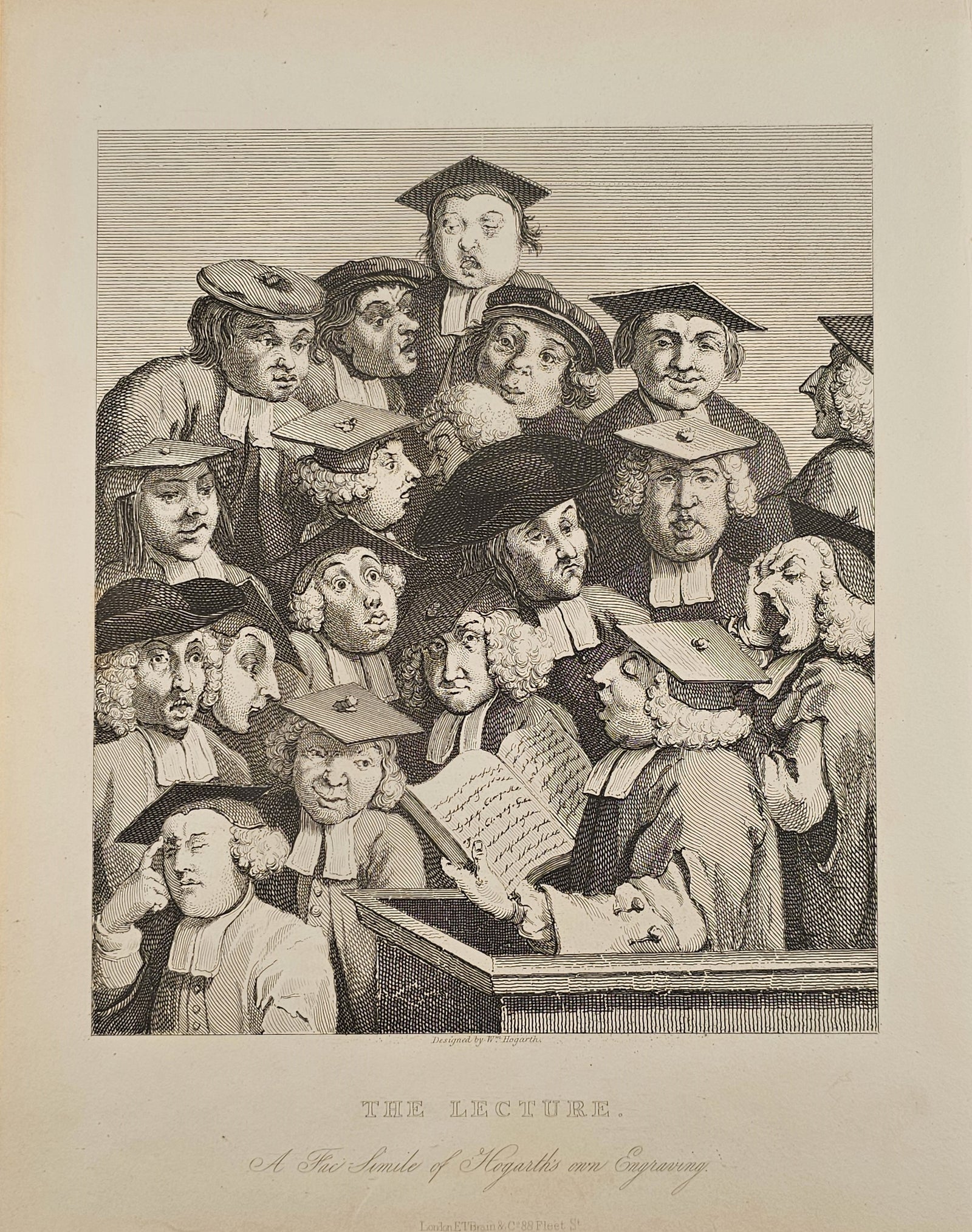 The Lecture- Steel Engraving - Authentic Vintage Antique Print