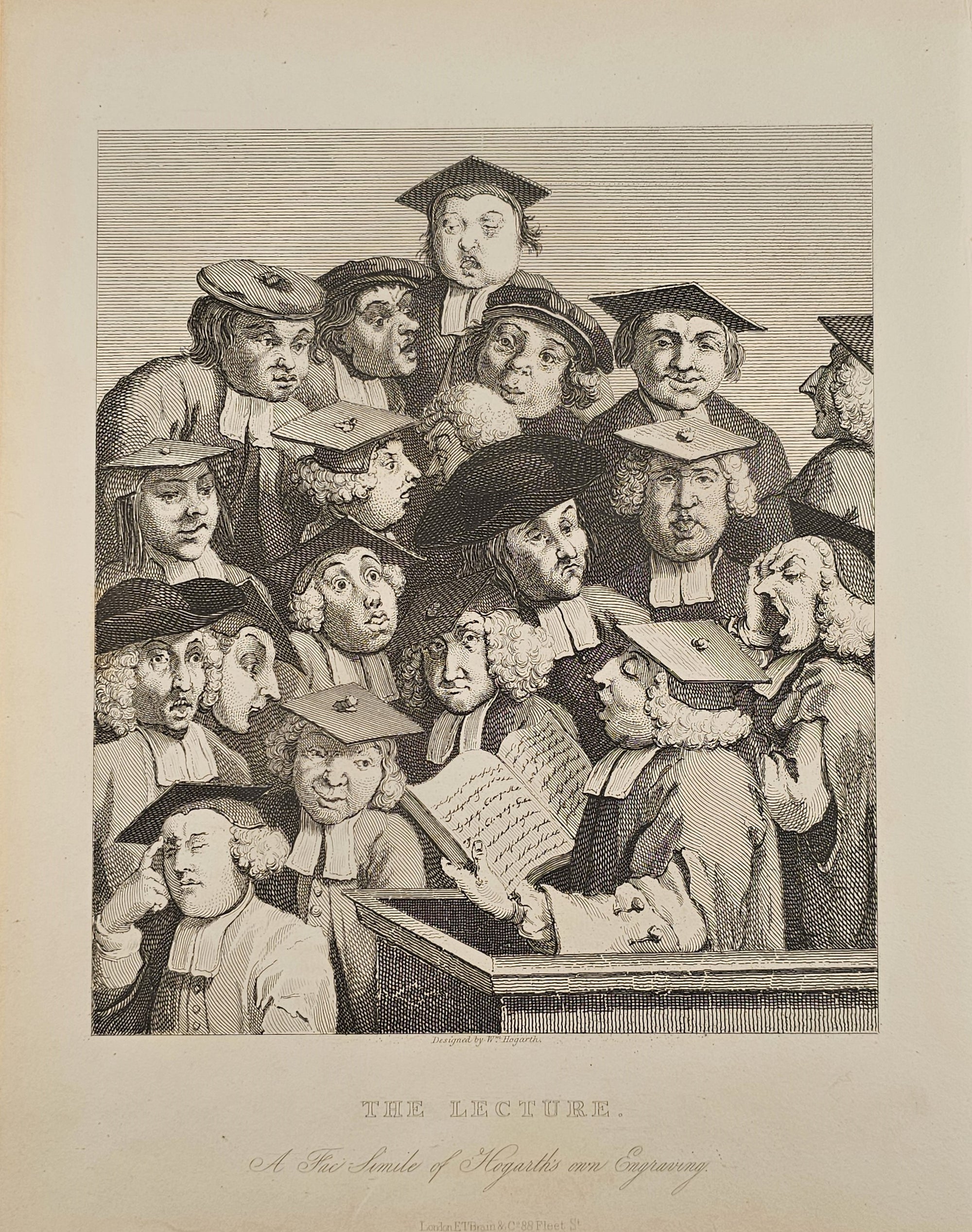 The Lecture- Steel Engraving - Authentic Vintage Antique Print