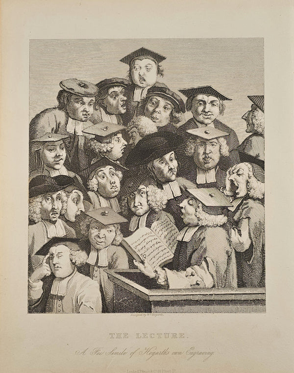 The Lecture- Steel Engraving - Authentic Vintage Antique Print