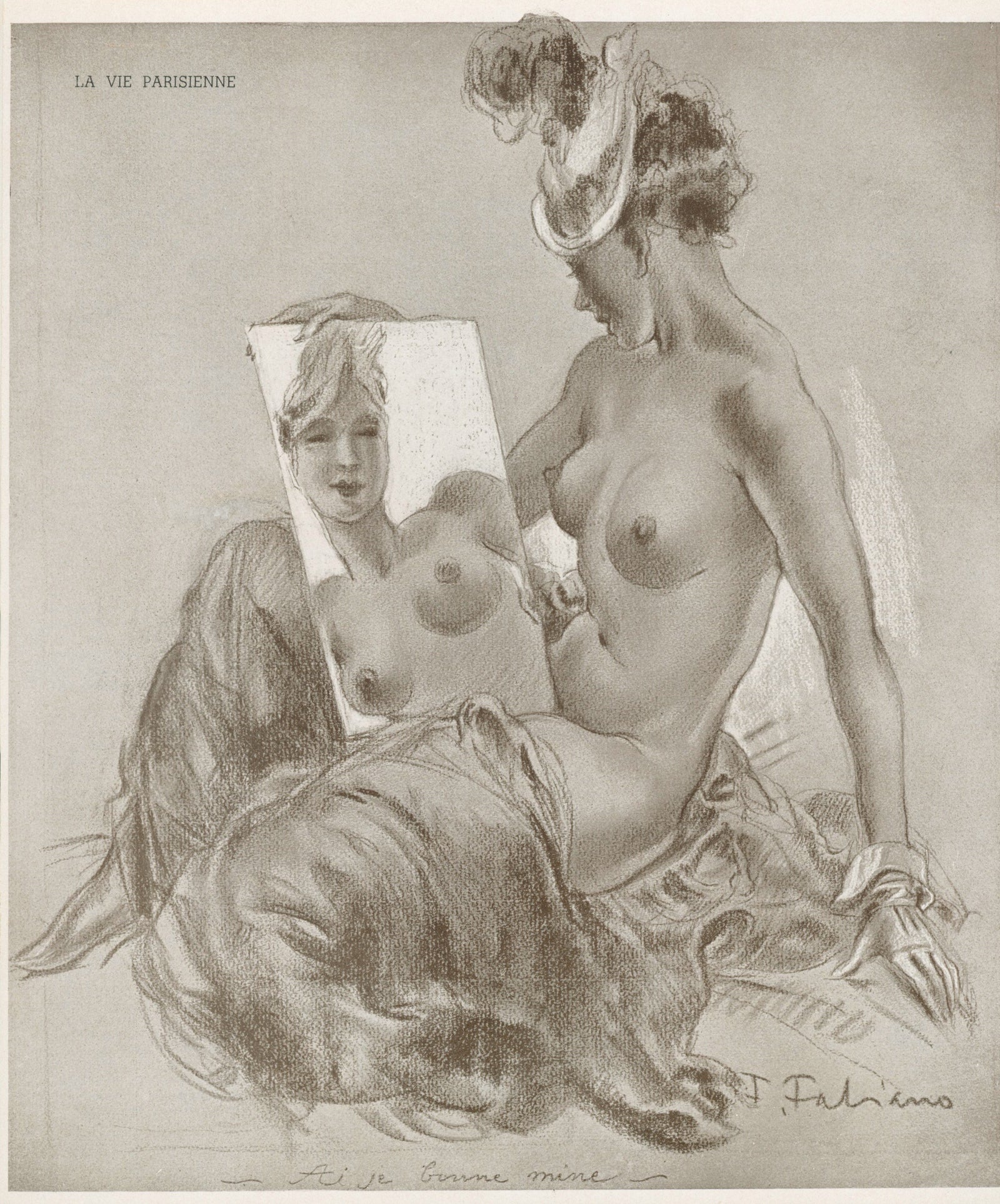 La Femme- La Vie Parisienne - Authentic Vintage Cover Art