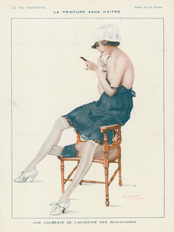 Le Rouge- La Vie Parisienne - Authentic Vintage Illustration