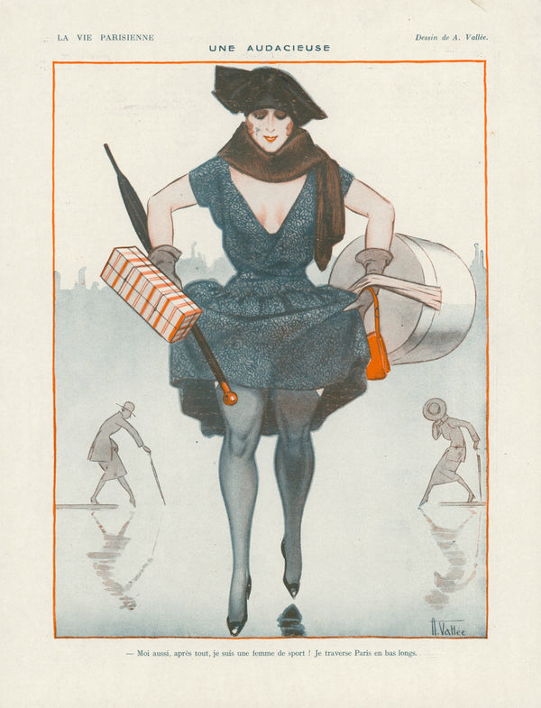 The Daring One- La Vie Parisienne - Authentic Vintage Cover Art