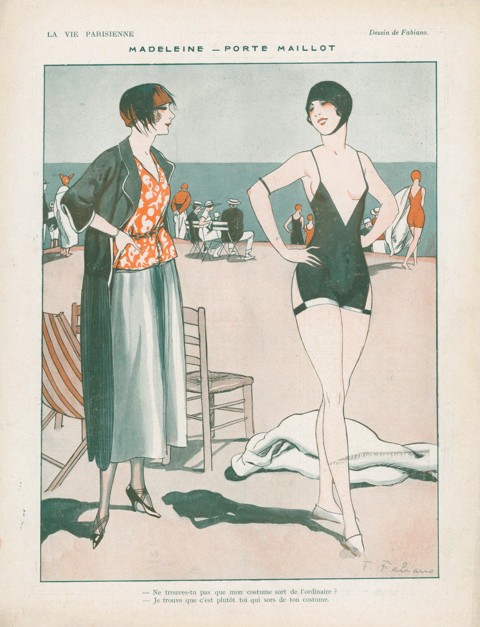 Madeleine- La Vie Parisienne - Authentic Vintage Cover Art