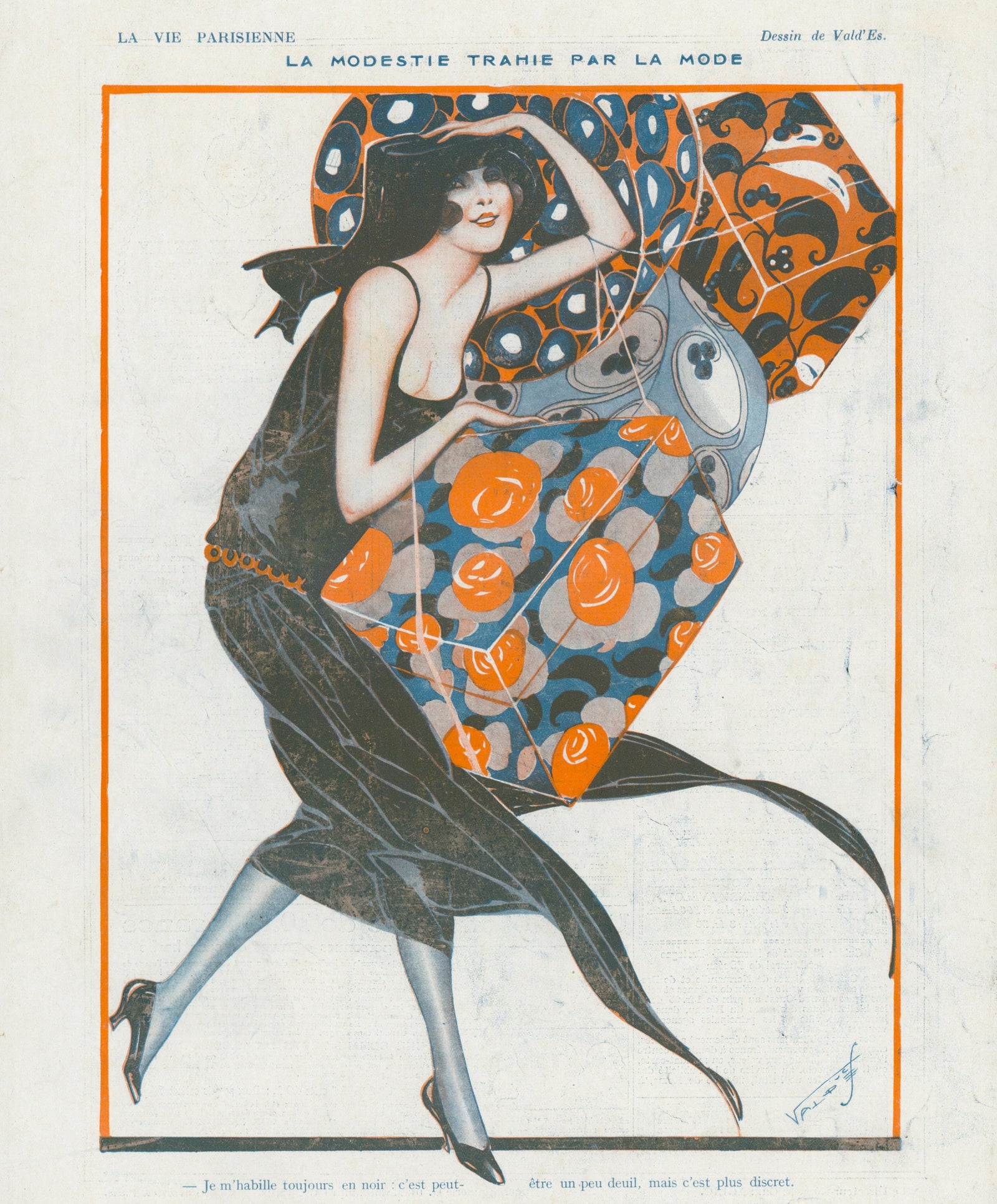 La Mode- La Vie Parisienne - Authentic Vintage Cover Art