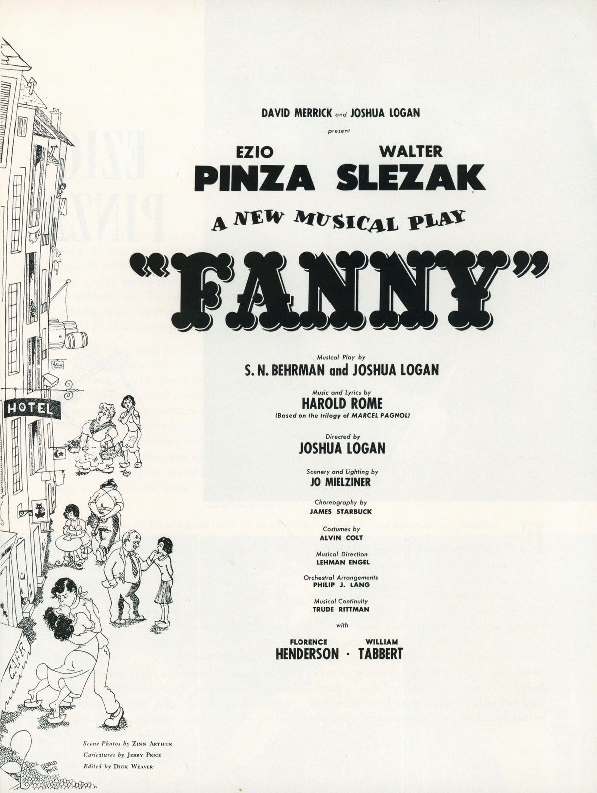 Fanny- Playbill - Authentic Vintage Magazine/Book