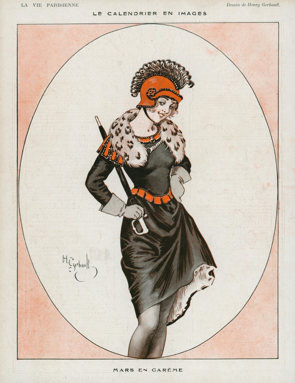 Queen of Battle- La Vie Parisienne - Authentic Vintage Cover Art
