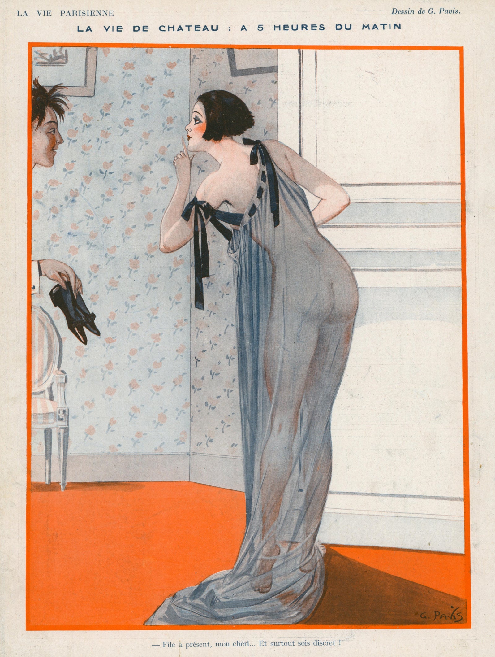 Vie de Chateau- La Vie Parisienne - Authentic Vintage Cover Art