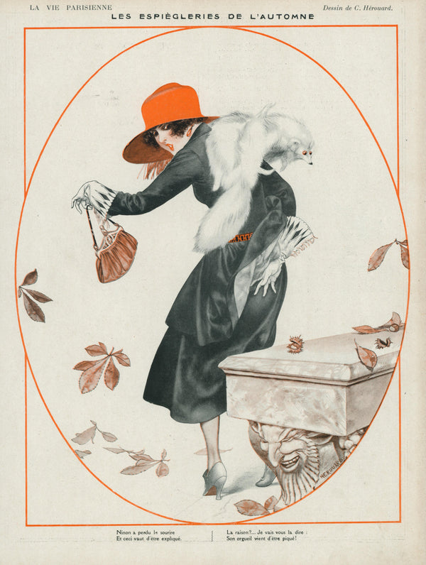 The Pranks of Autumn- La Vie Parisienne - Authentic Vintage Cover Art