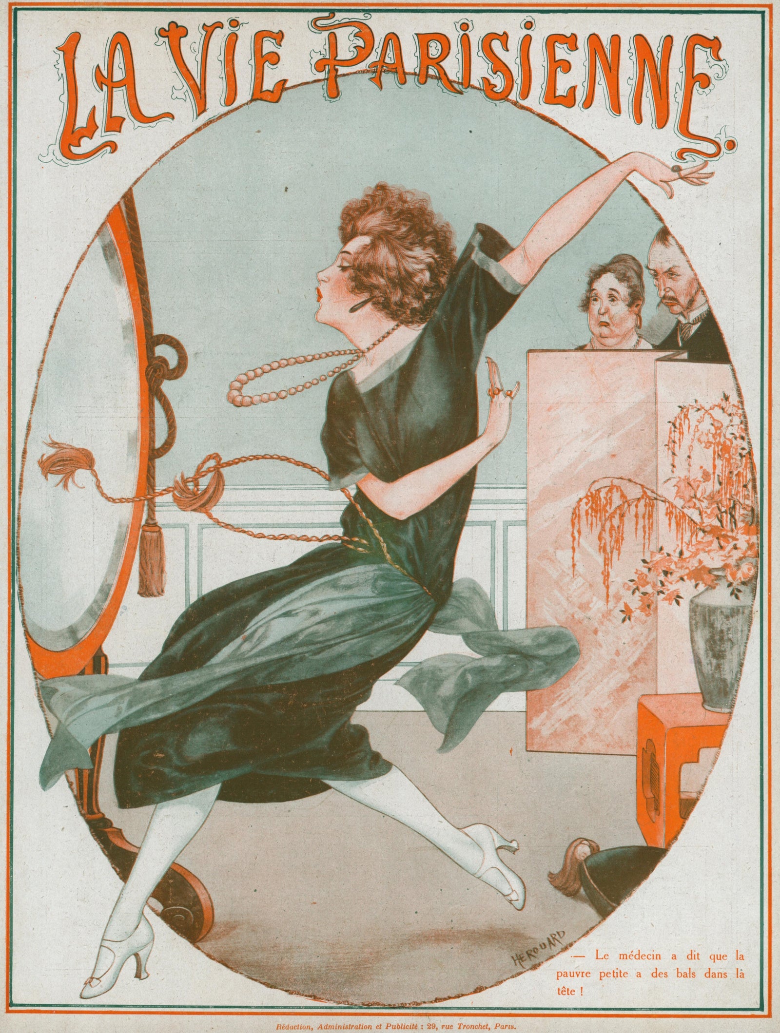 Le Miroir- La Vie Parisienne - Authentic Vintage Cover Art