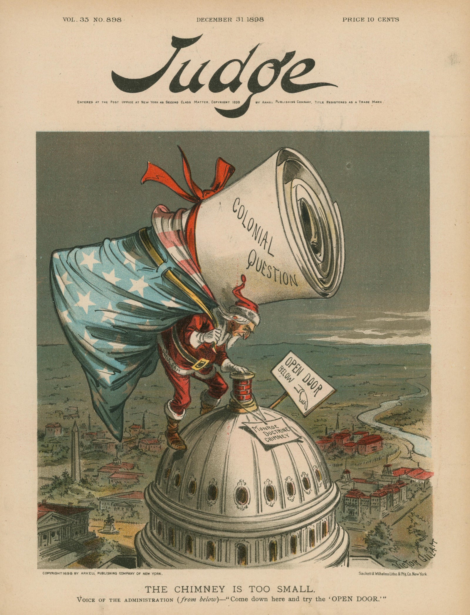 Colonial Question- Judge Magazine - Authentic Vintage Cover Art