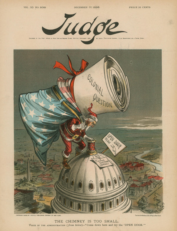 Colonial Question- Judge Magazine - Authentic Vintage Cover Art