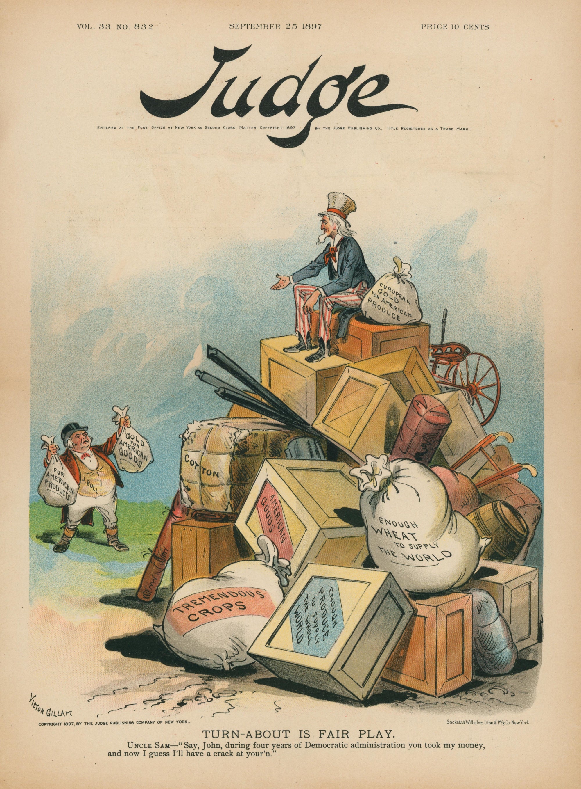Fair Play- Judge Magazine - Authentic Vintage Cover Art