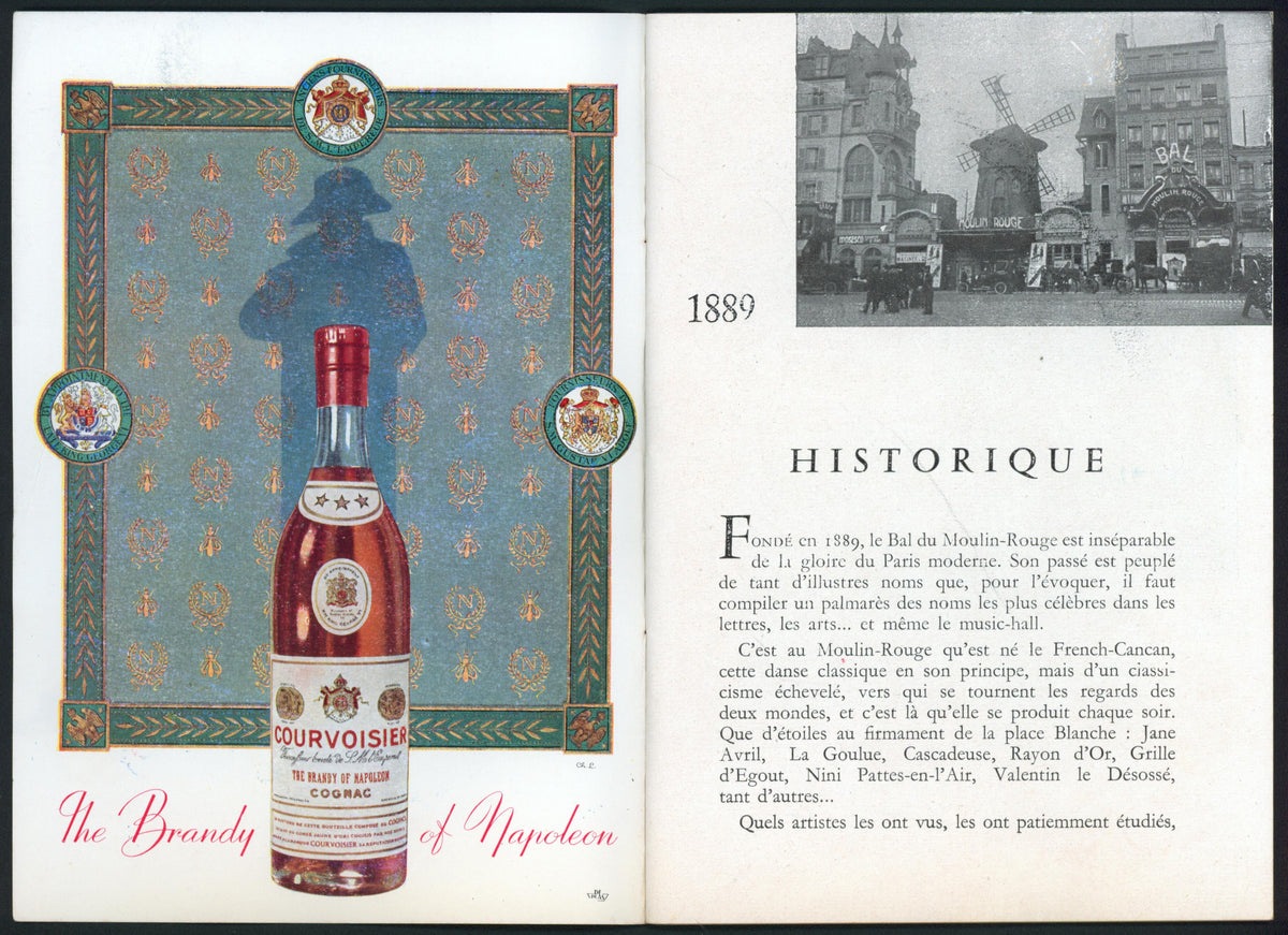 Bal du Moulin Rouge- Cabaret Program - Authentic Vintage Magazine/Book