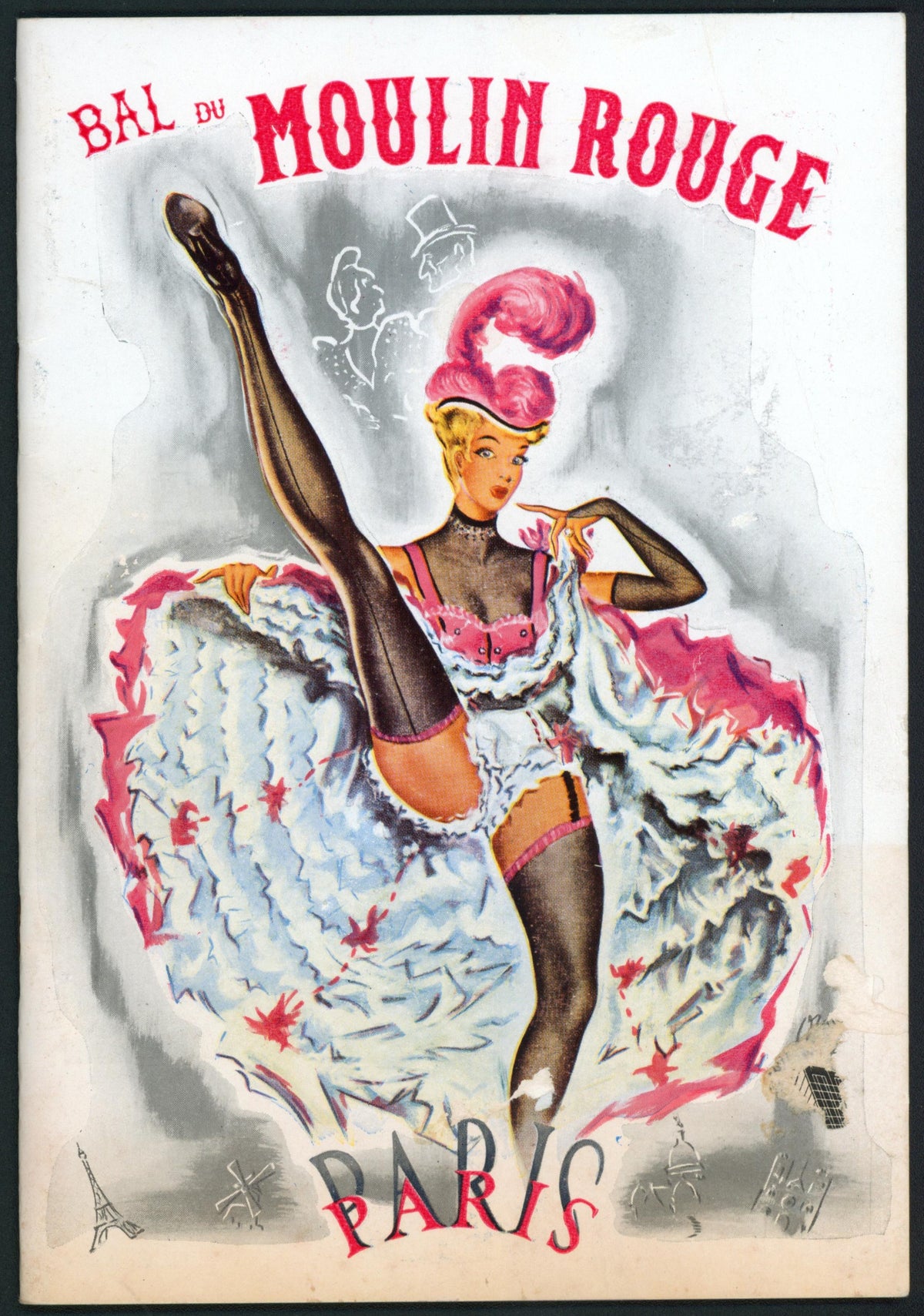 Bal du Moulin Rouge- Cabaret Program - Authentic Vintage Magazine/Book