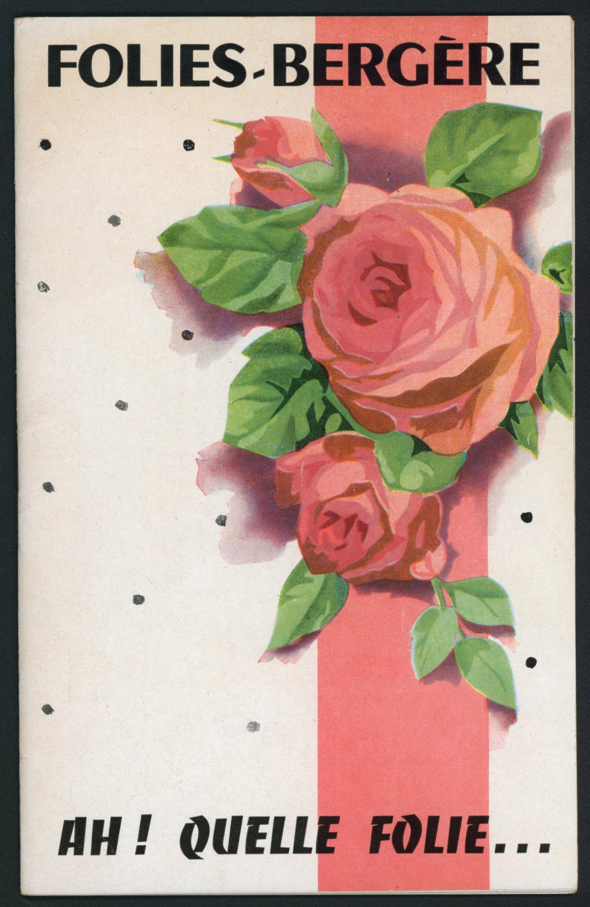 Folies-Bergere- Cabaret Program - Authentic Vintage Magazine/Book