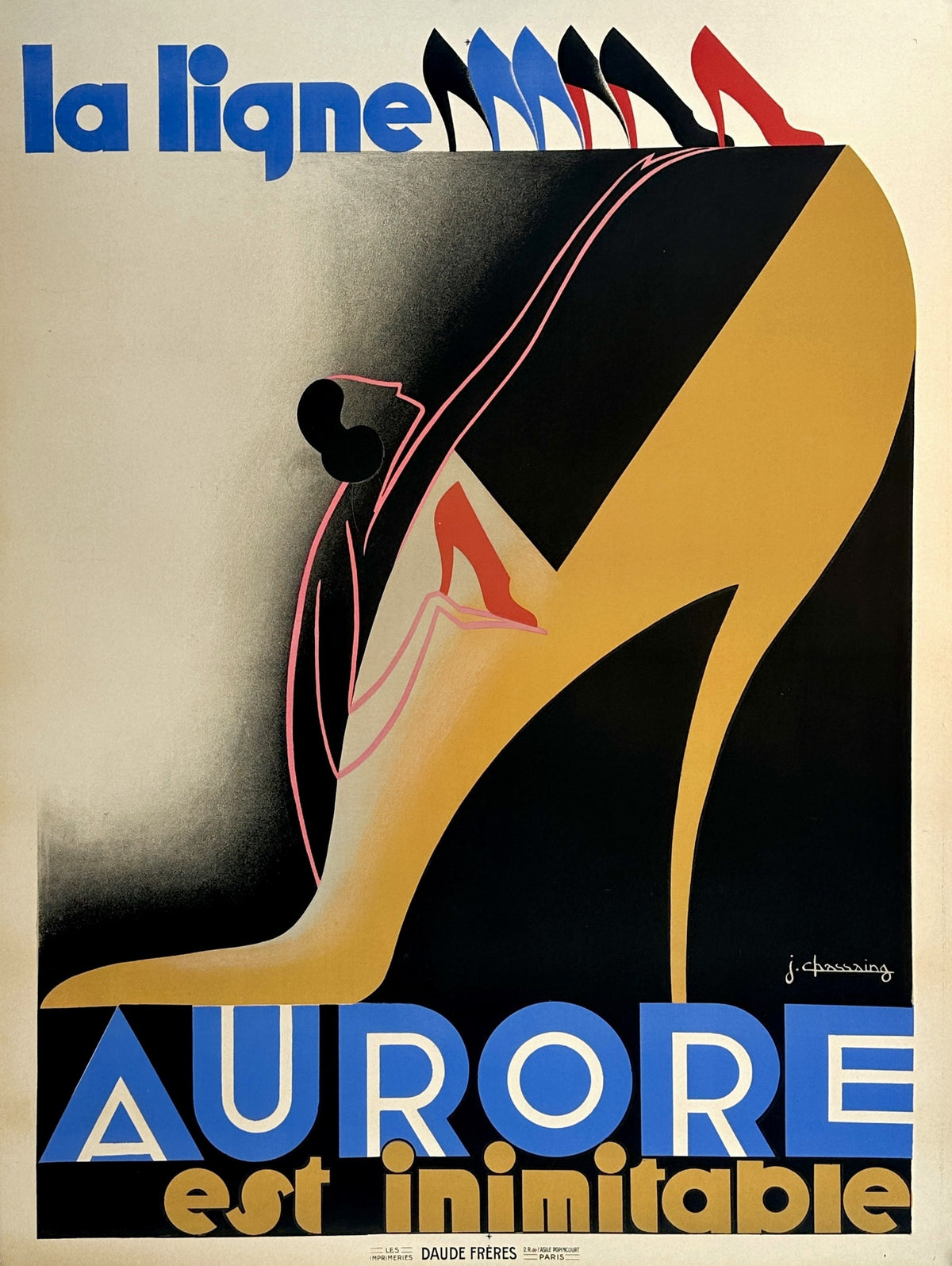 Aurore Shoes - Authentic Vintage Poster