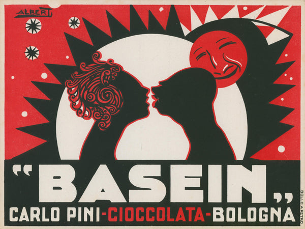 Basein Cioccolata - Authentic Vintage Window Card
