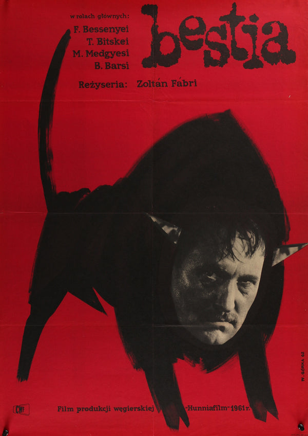 Bestia- Polish Release - Authentic Vintage Poster