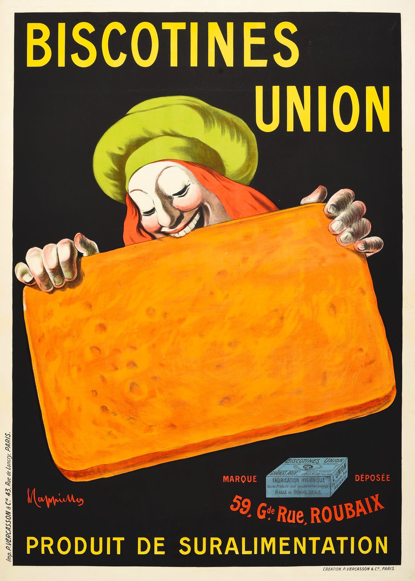 Biscotine Union by Leonetto Cappiello - Authentic Vintage Poster