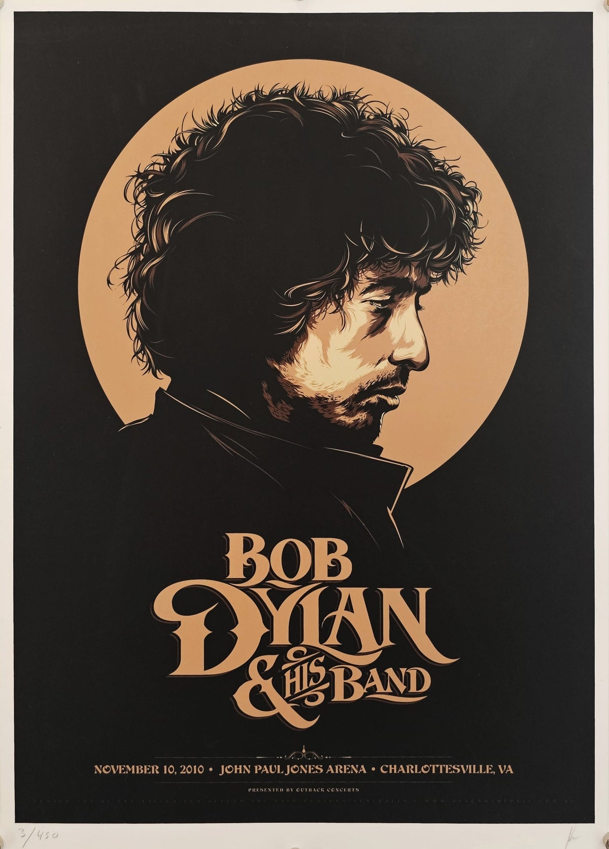 Bob Dylan by Ken Taylor (#3/450) - Original Vintage Poster