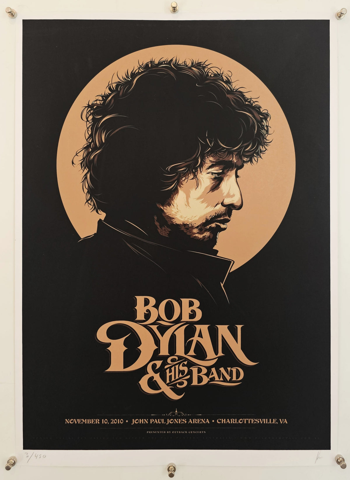 Bob Dylan by Ken Taylor (#3/450) - Original Vintage Poster
