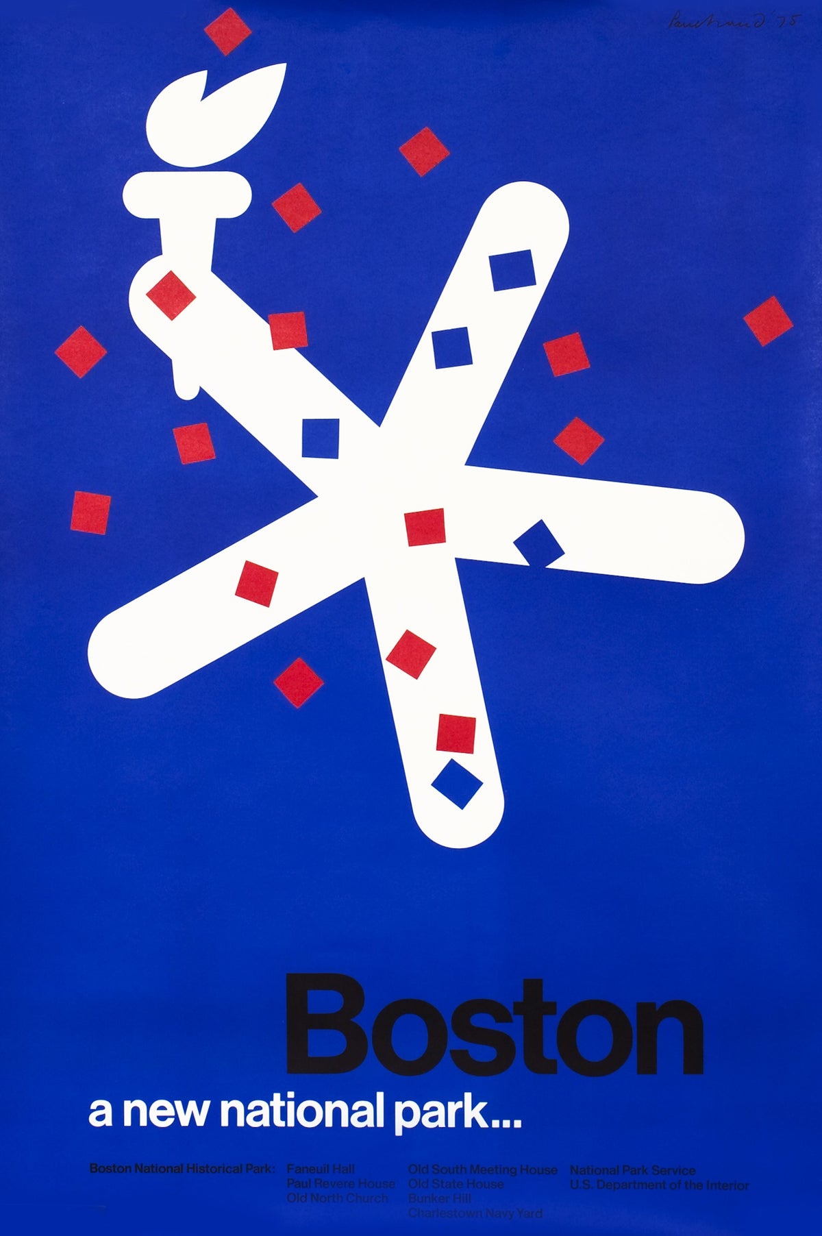 Boston, A New National Park - Authentic Vintage Poster