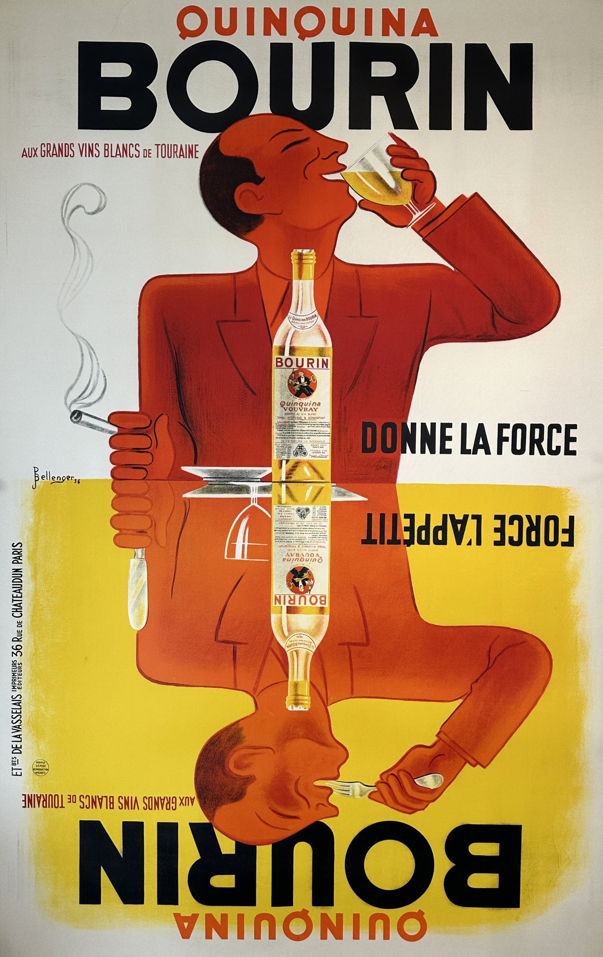 Bourin Quinquina - Authentic Vintage Poster