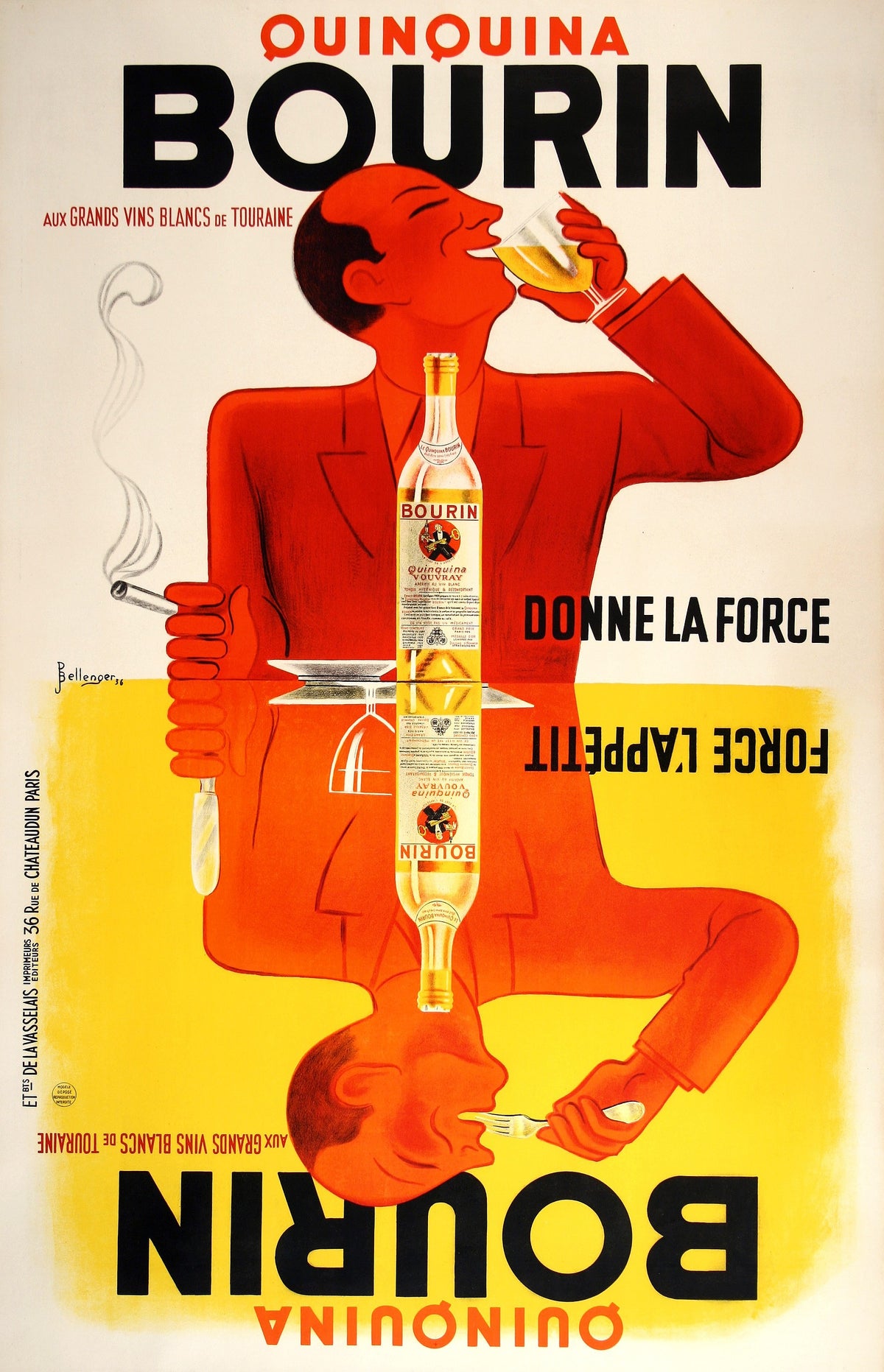 Bourin Quinquina - Authentic Vintage Poster