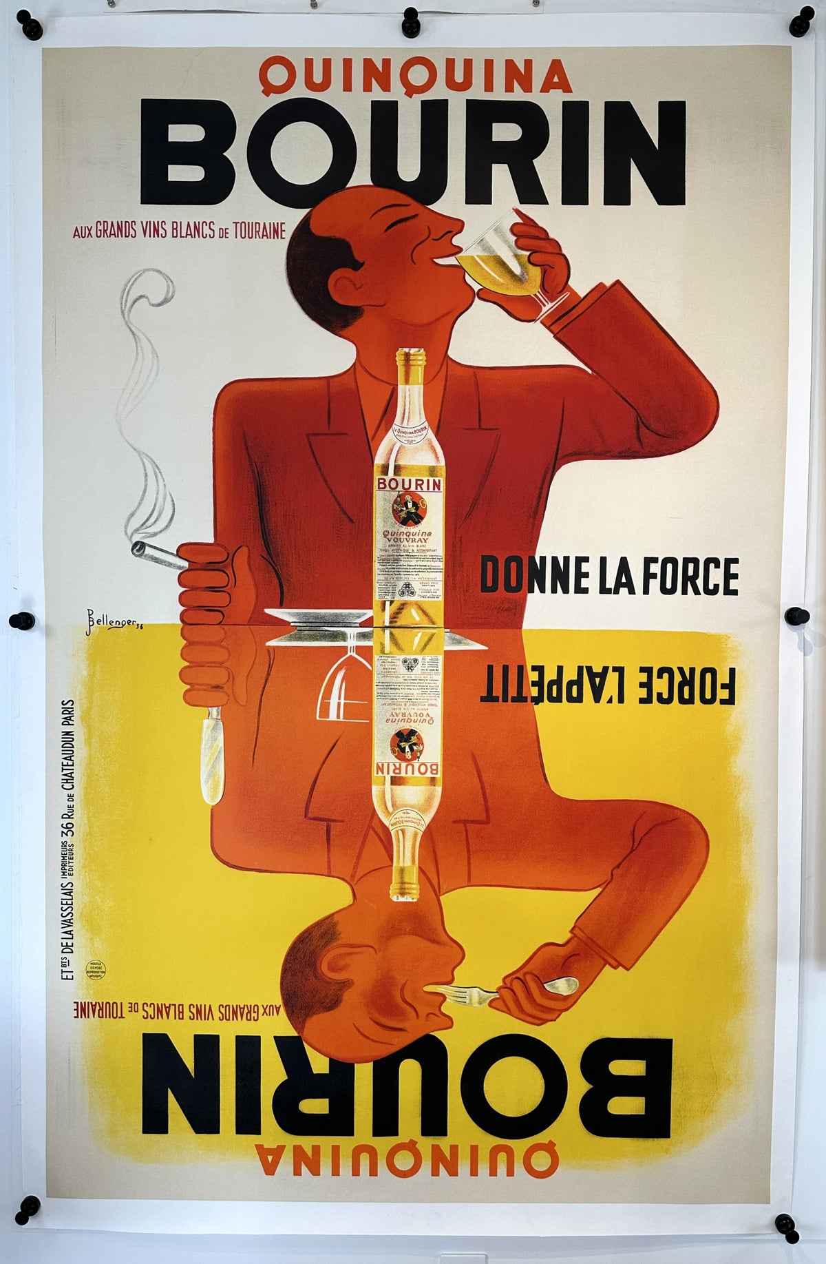 Bourin Quinquina - Authentic Vintage Poster