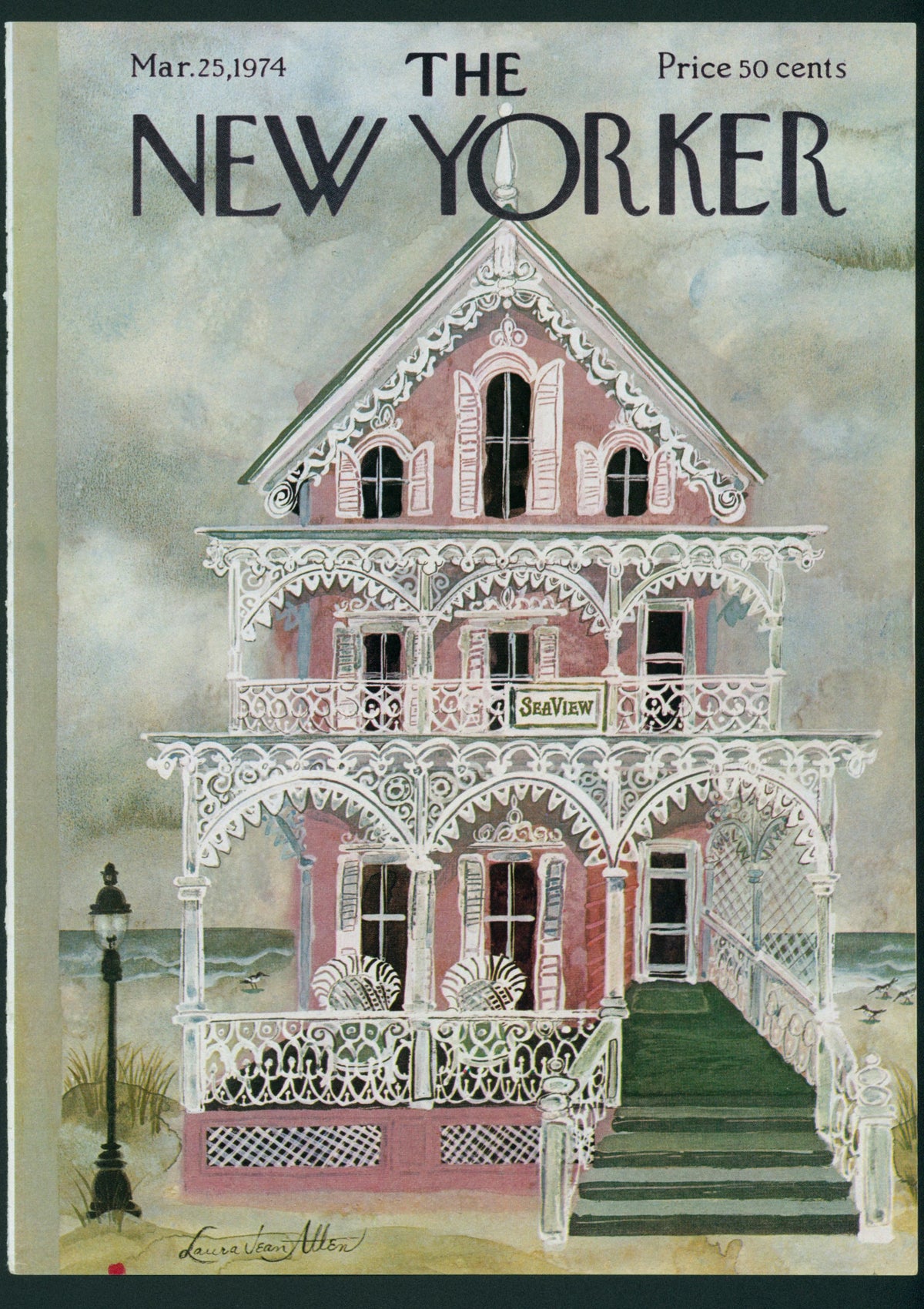 Sea View- The New Yorker - Authentic Vintage Cover Art