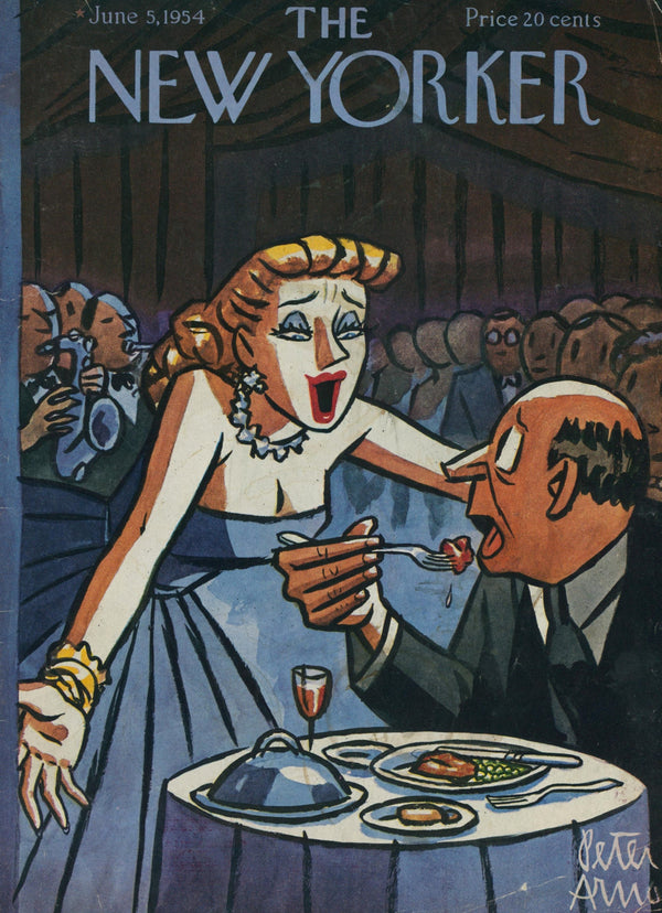 Dinnertime Jazz- The New Yorker - Authentic Vintage Cover Art
