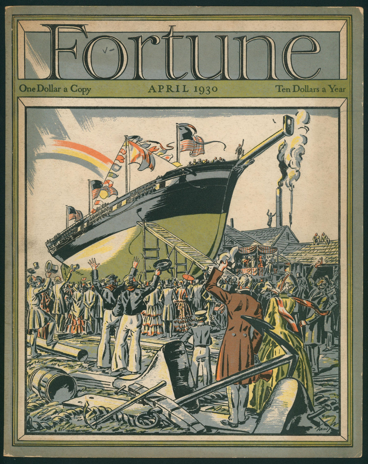 Welcome Home- Fortune Magazine - Authentic Vintage Cover Art