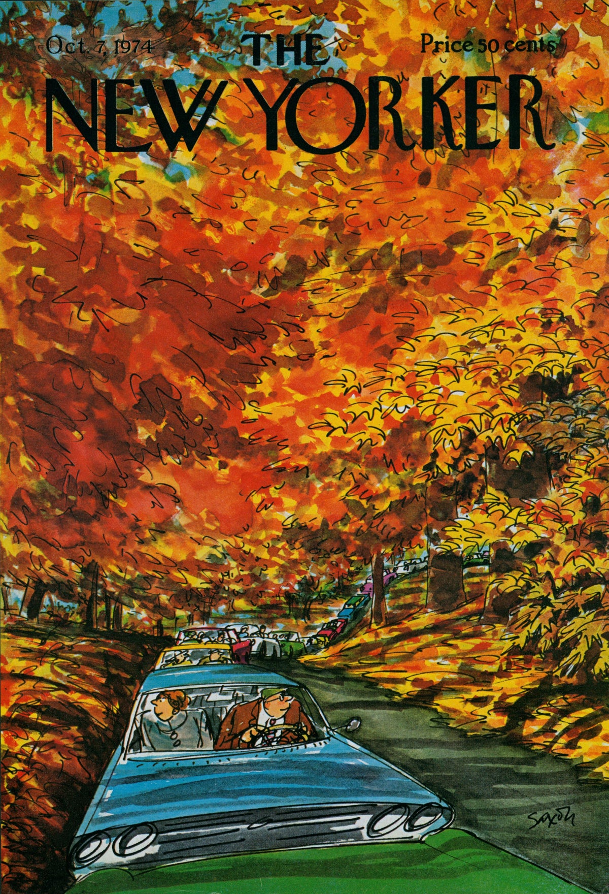 Flushing Meadows- The New Yorker - Authentic Vintage Cover Art