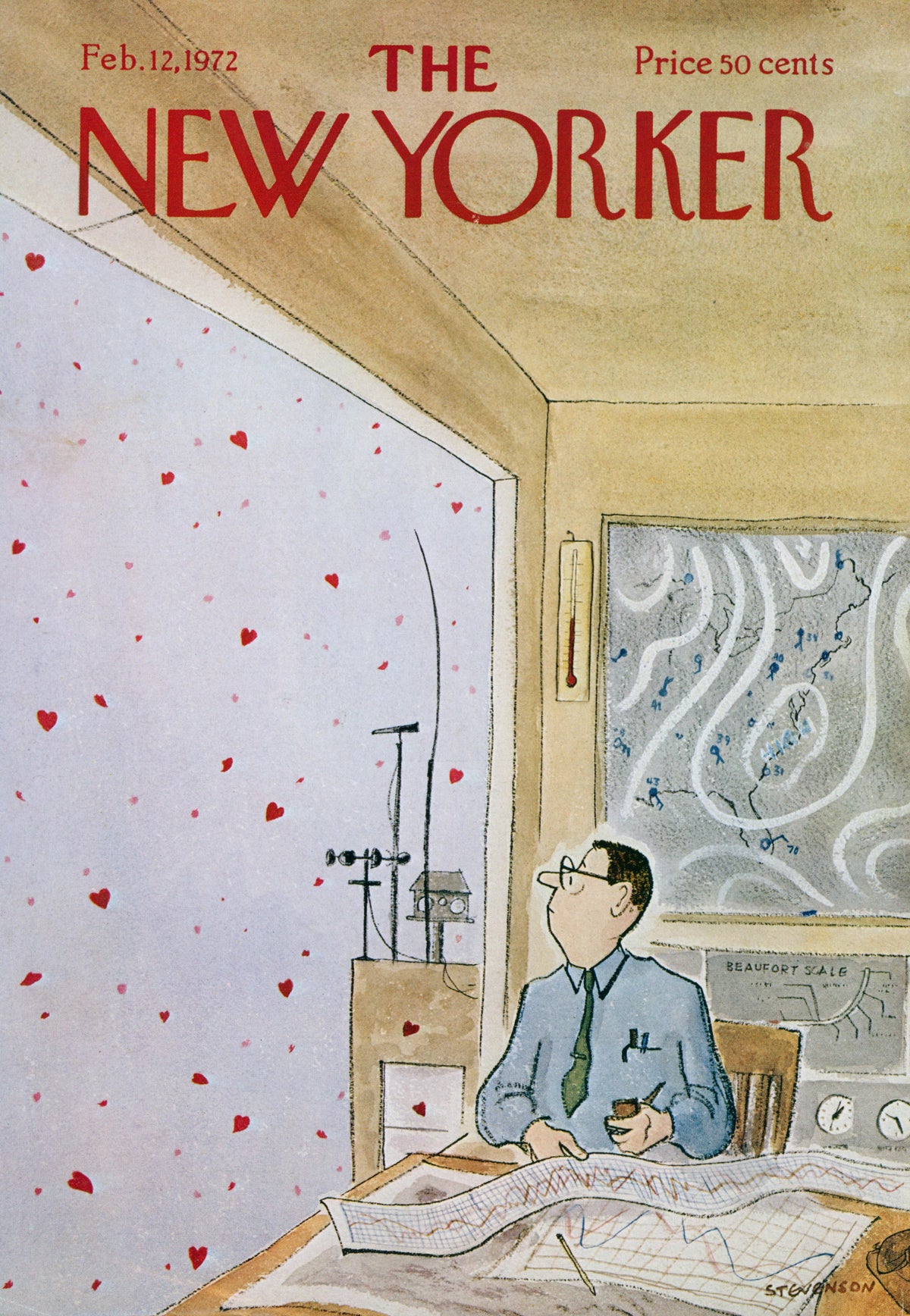 Love Forecast- The New Yorker - Authentic Vintage Cover Art