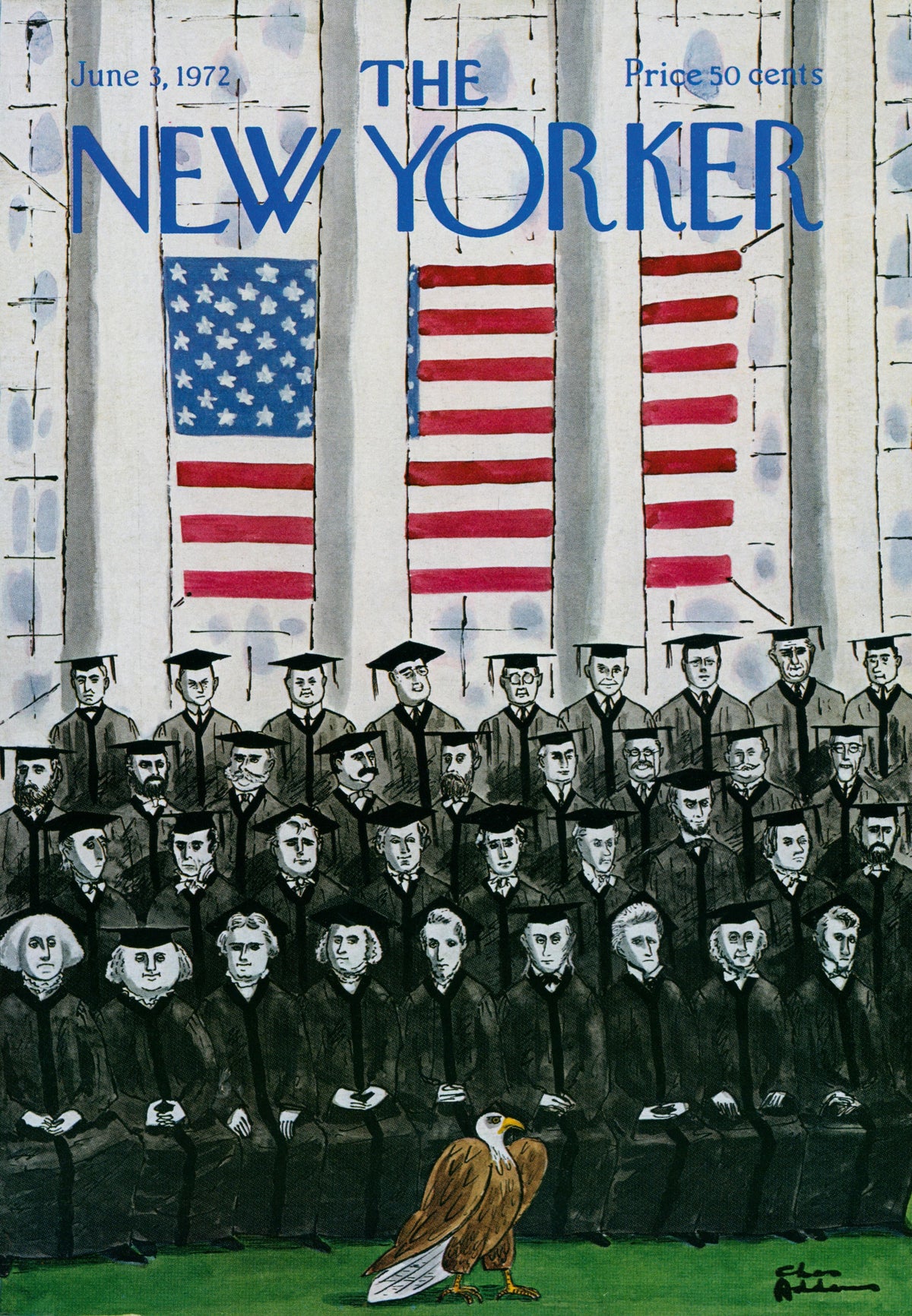 America's Graduates- The New Yorker - Authentic Vintage Cover Art