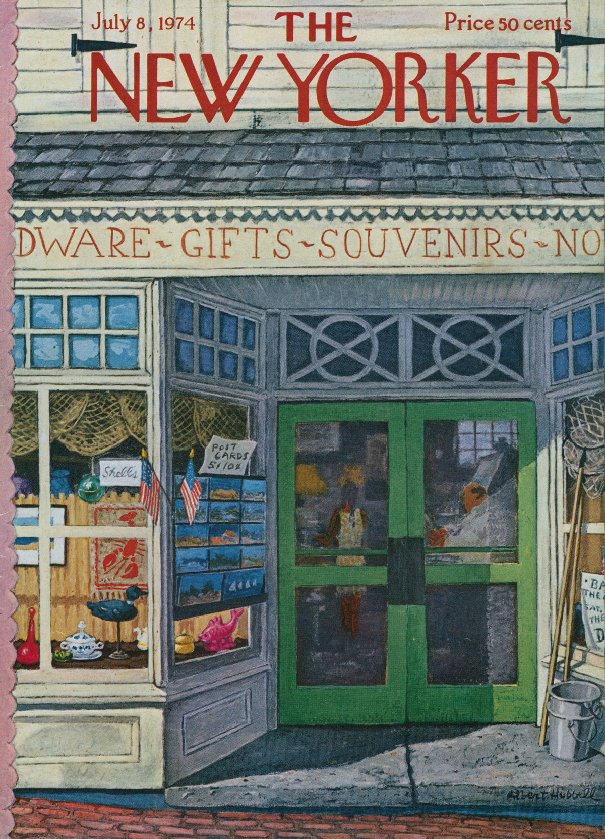 Seaside Souvenirs- The New Yorker - Authentic Vintage Cover Art